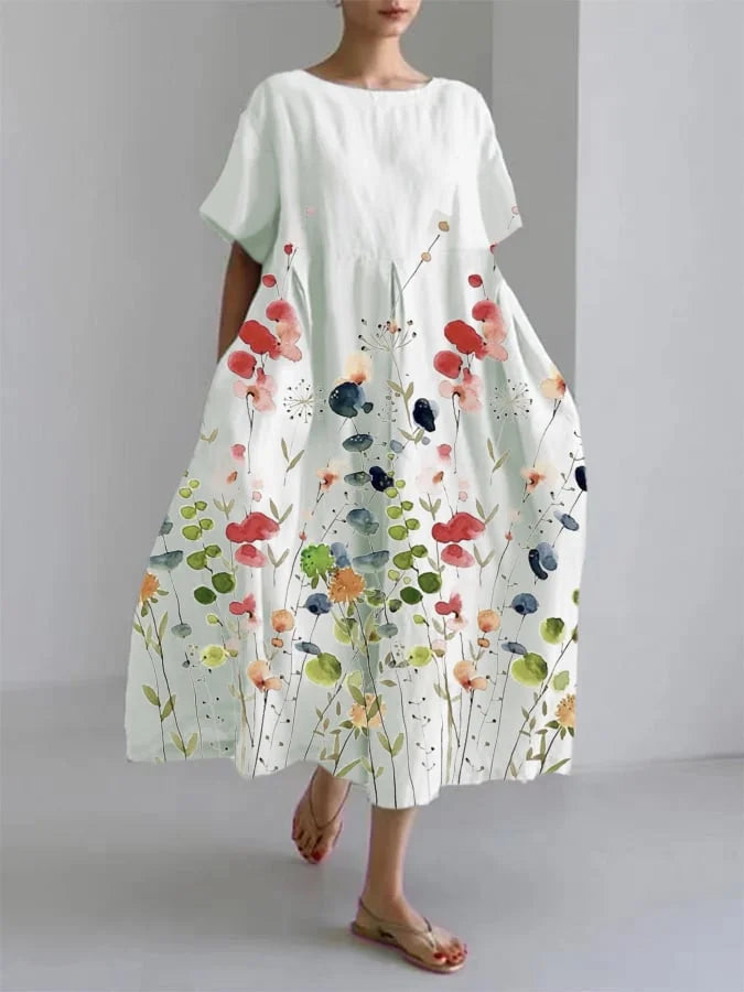 Melissa™ | Summer Floral Casual Maxi Dress