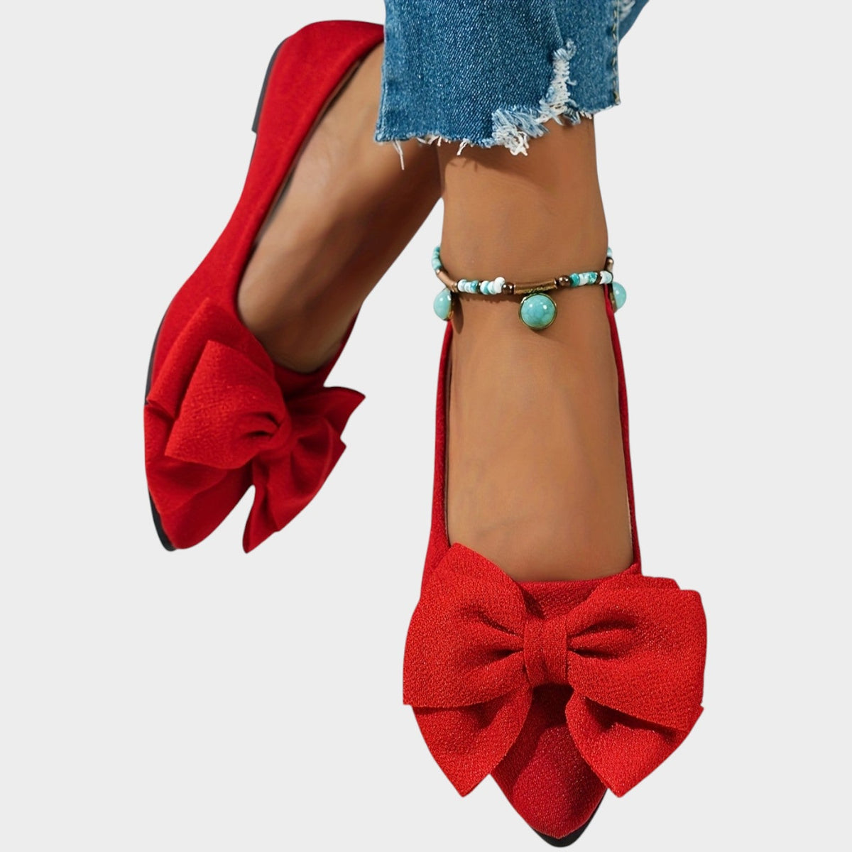Women’s Ballet Flats Decorative Bow Detail