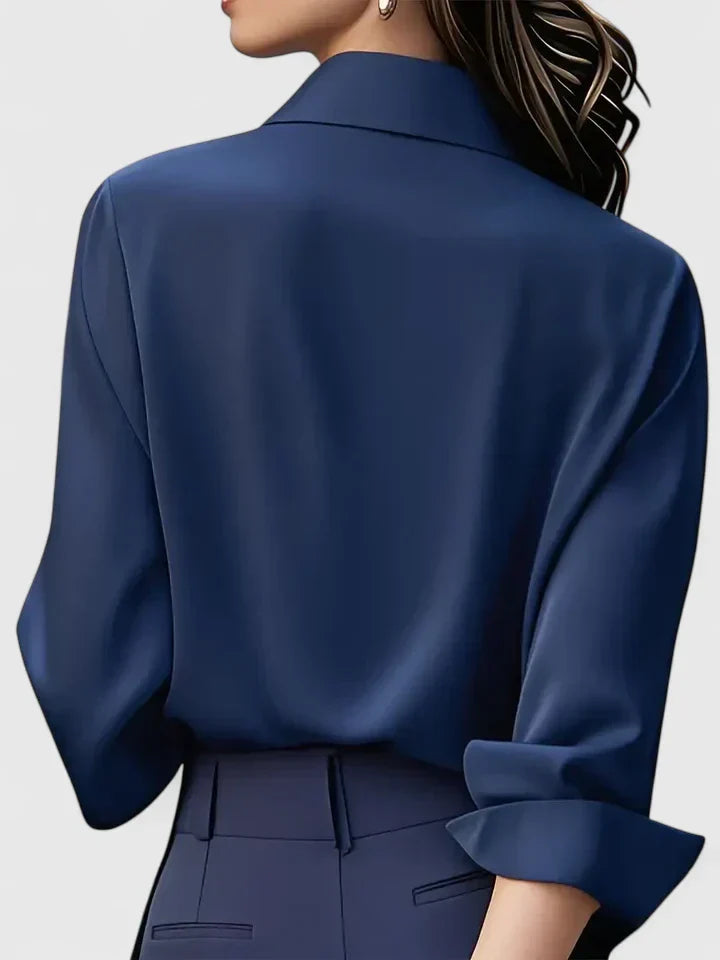 Reese | Women's Chic Button-Up Shirt with Hidden Placket