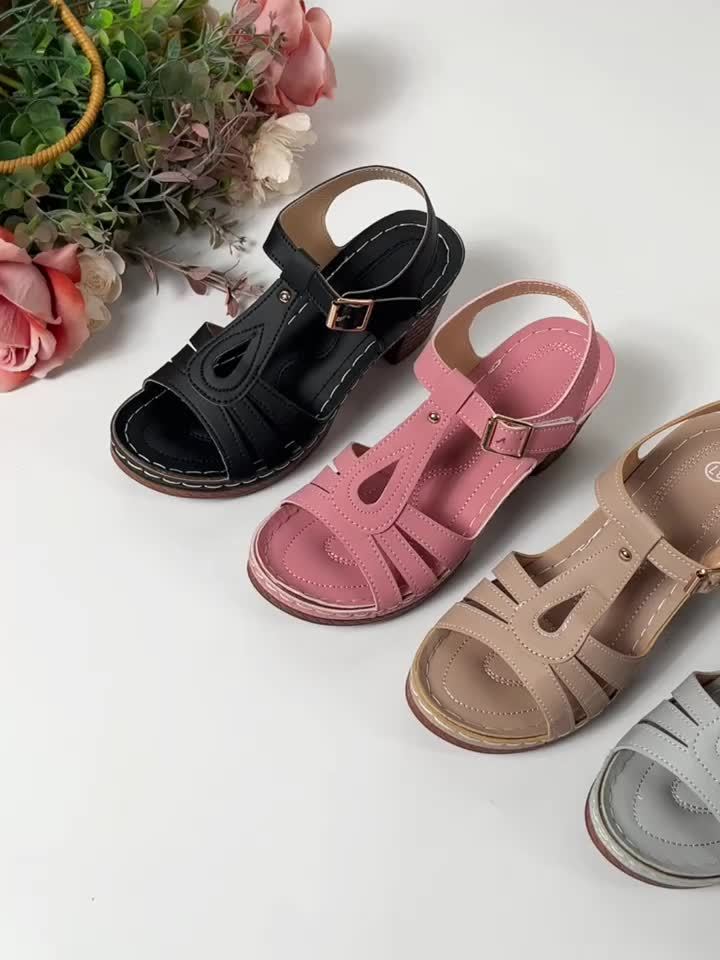 Coral | Women's Cushioned Block Heel Sandals