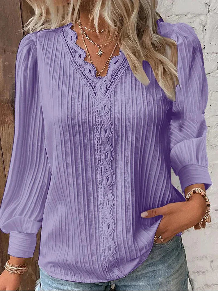 Sam™ | Chiffon and Lace Detail Blouse