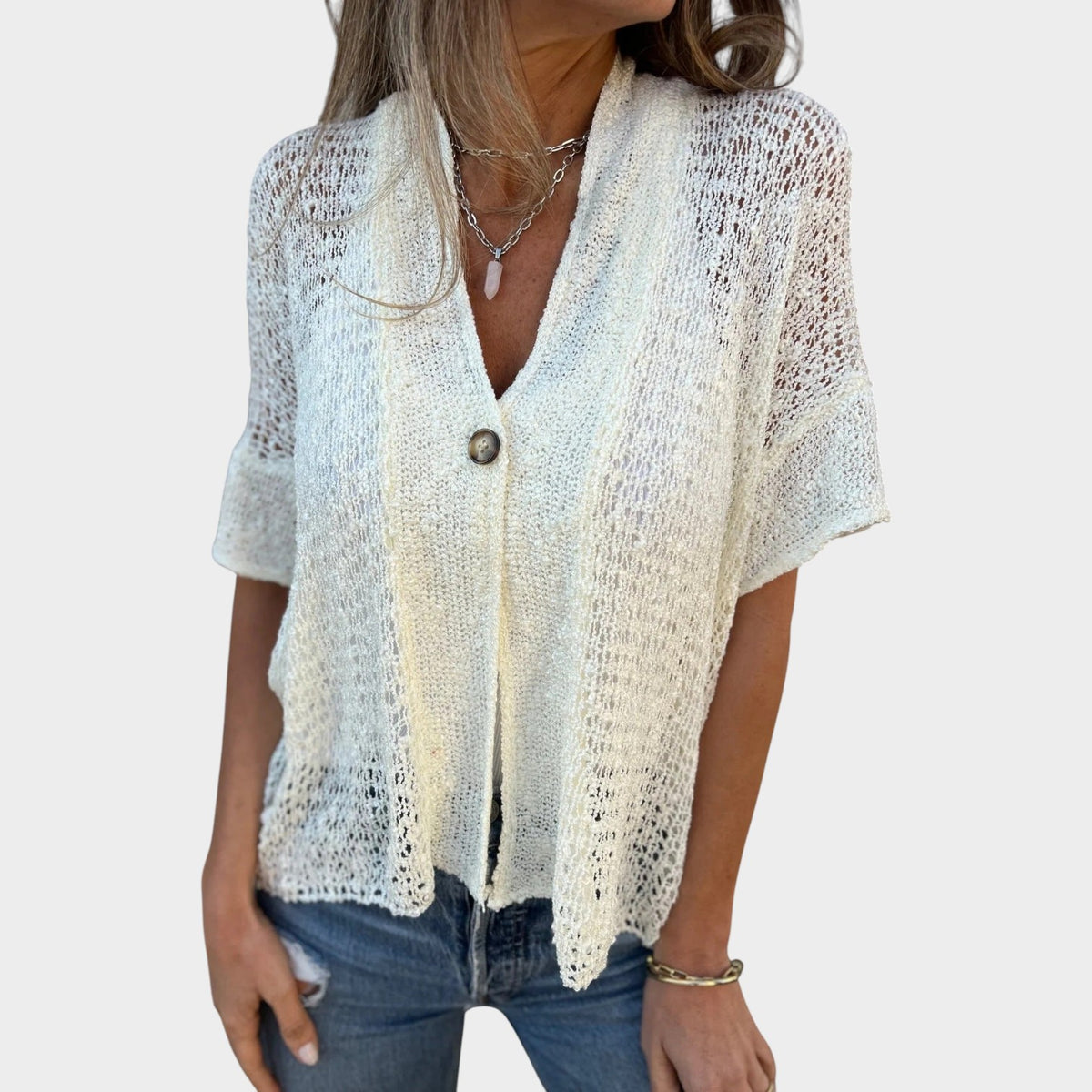 Women's Crochet Knit Top