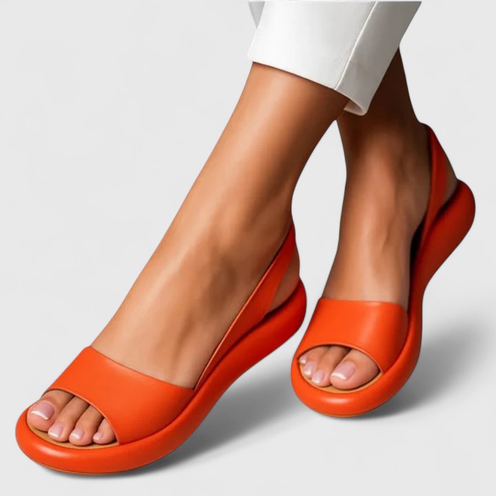 Elastic Strap Comfort Platform Sandals