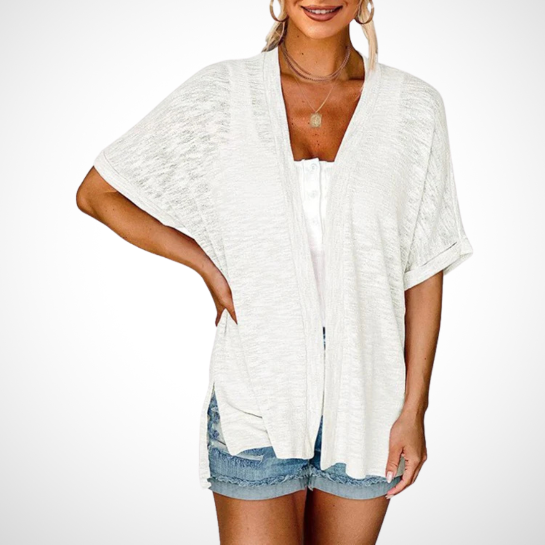 Ruth™ | Chic Flowing Short Sleeve Cardigan
