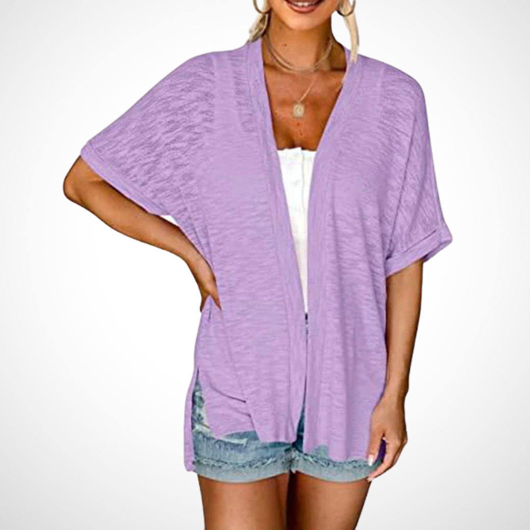 Ruth™ | Chic Flowing Short Sleeve Cardigan