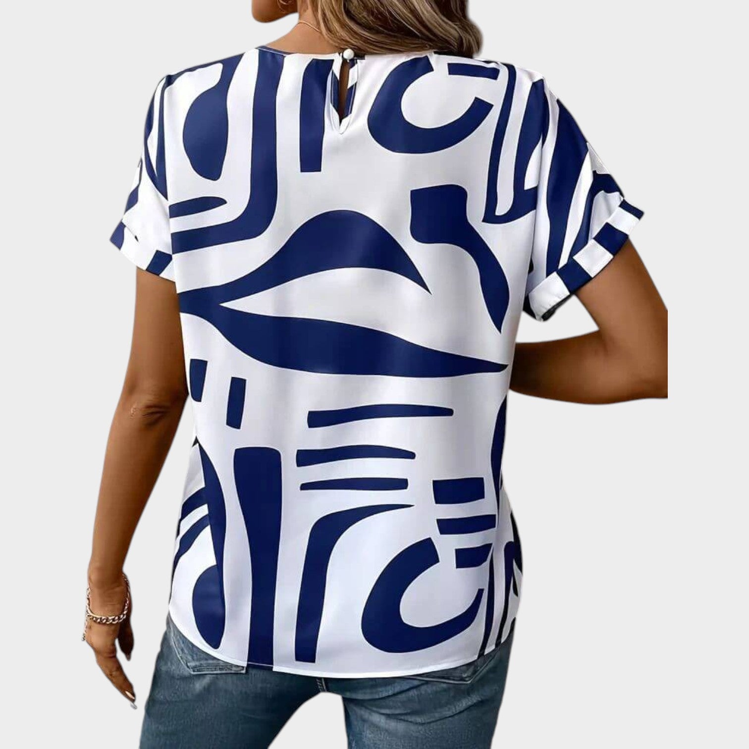 Abstract Print T Shirt