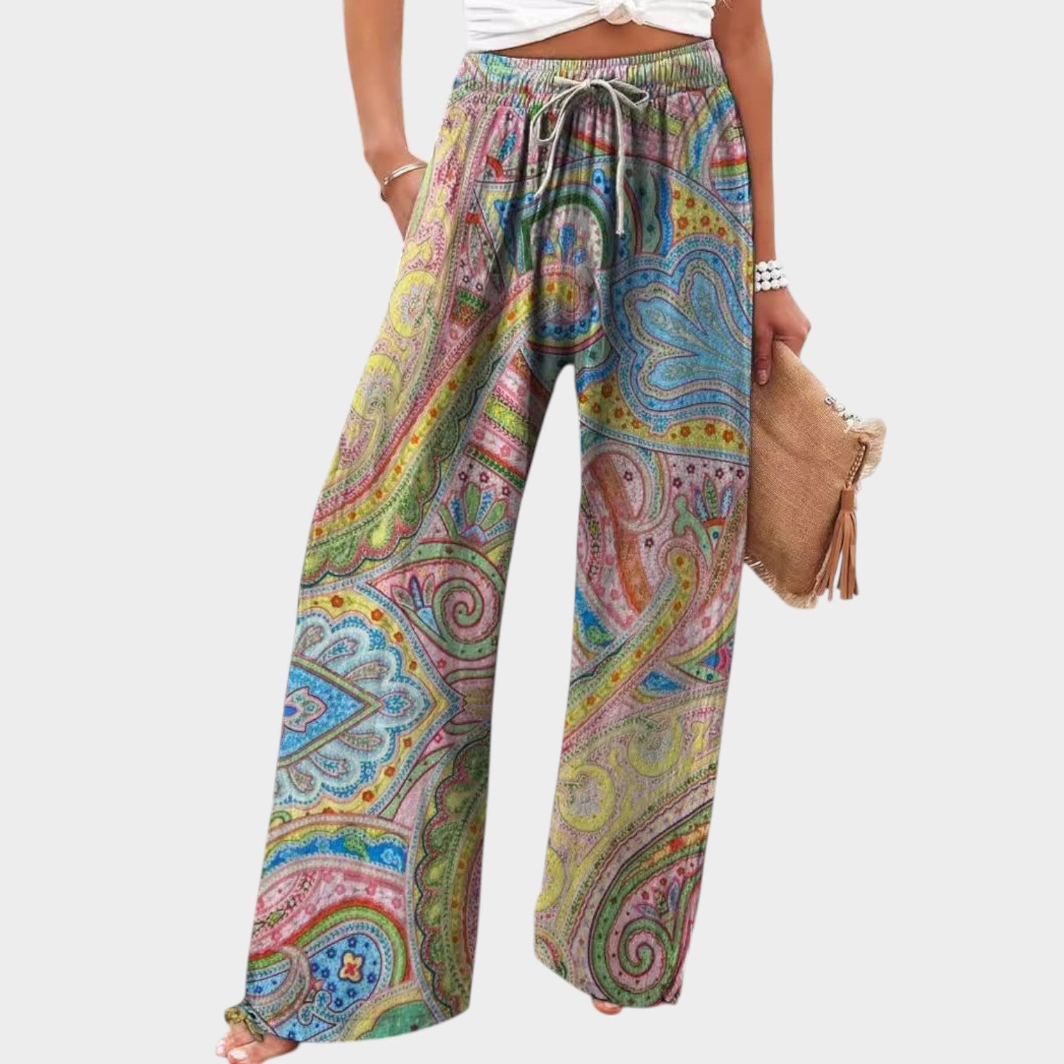 Relaxed Wide Leg Pants