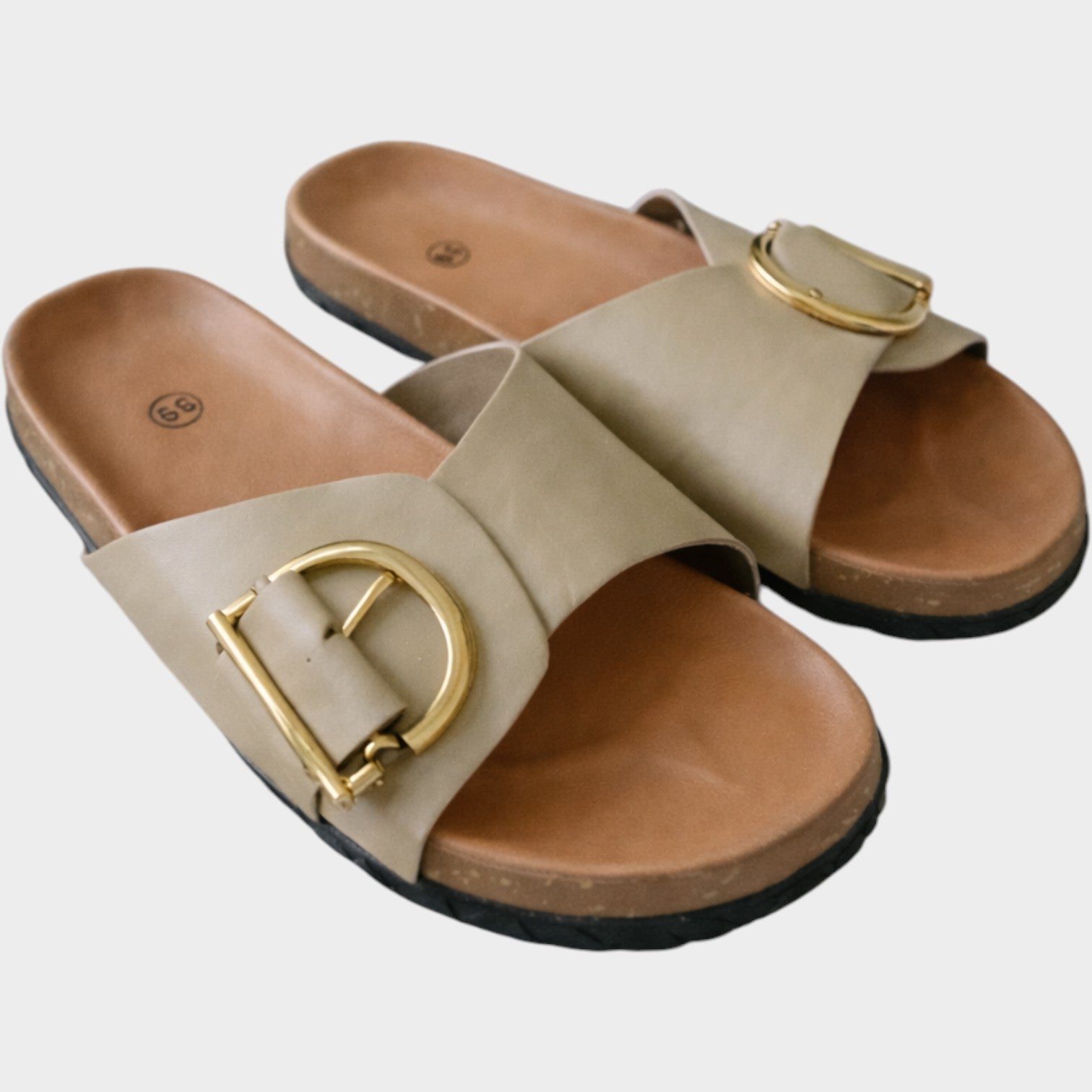 Orthopedic Buckle Slide Sandals