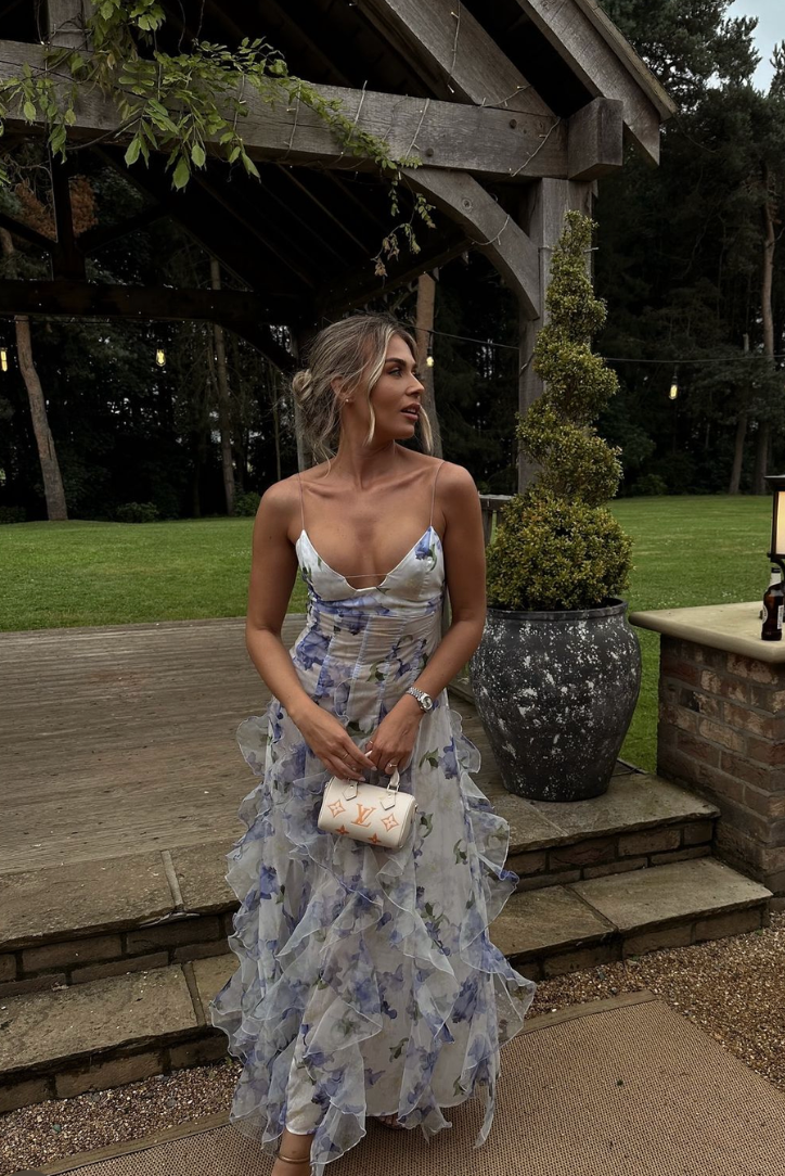 Eloise | Floral Lace Maxi Dress for Women - Perfect for Garden Weddings