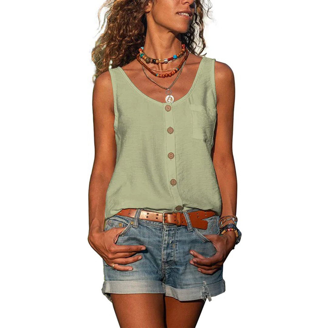 Gwen™ | Relaxed Fit Sleeveless Casual Top