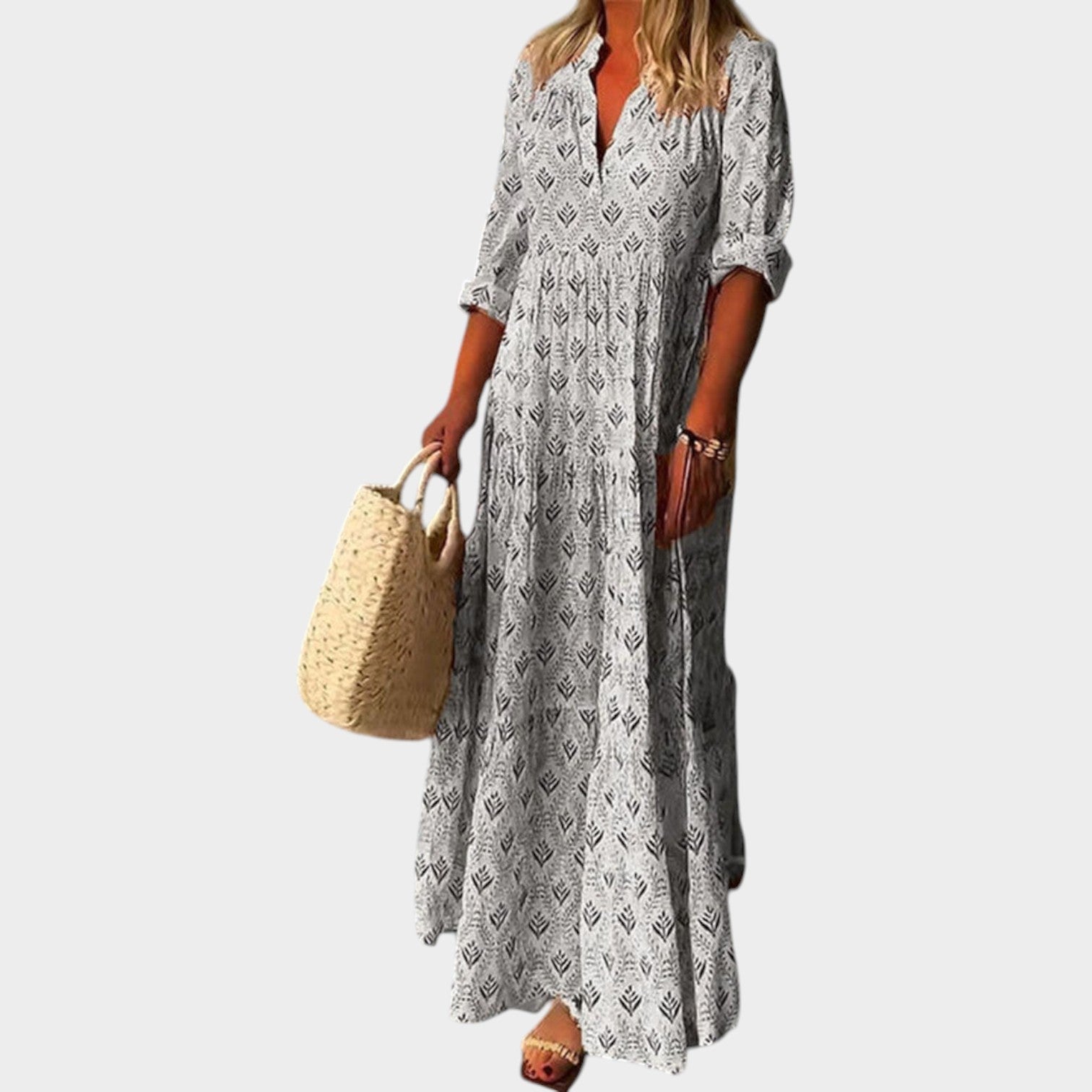 Printed Casual Maxi Dress
