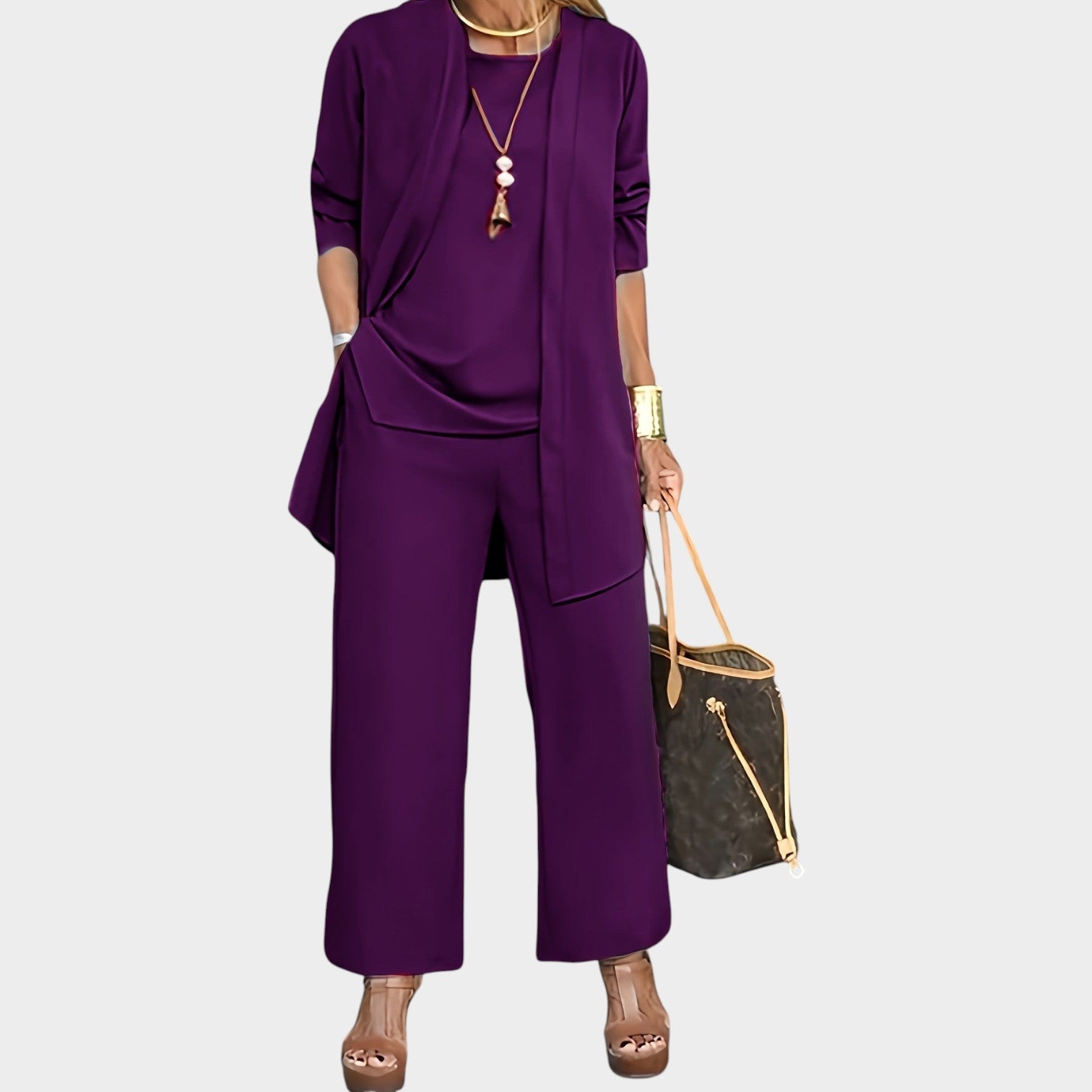 Formal Wide Leg Matching Set