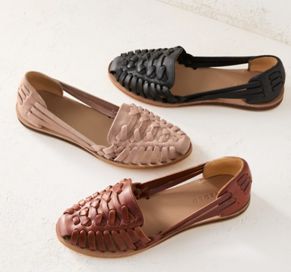 Victoria | Women's Woven Flat Sandals with Buckle