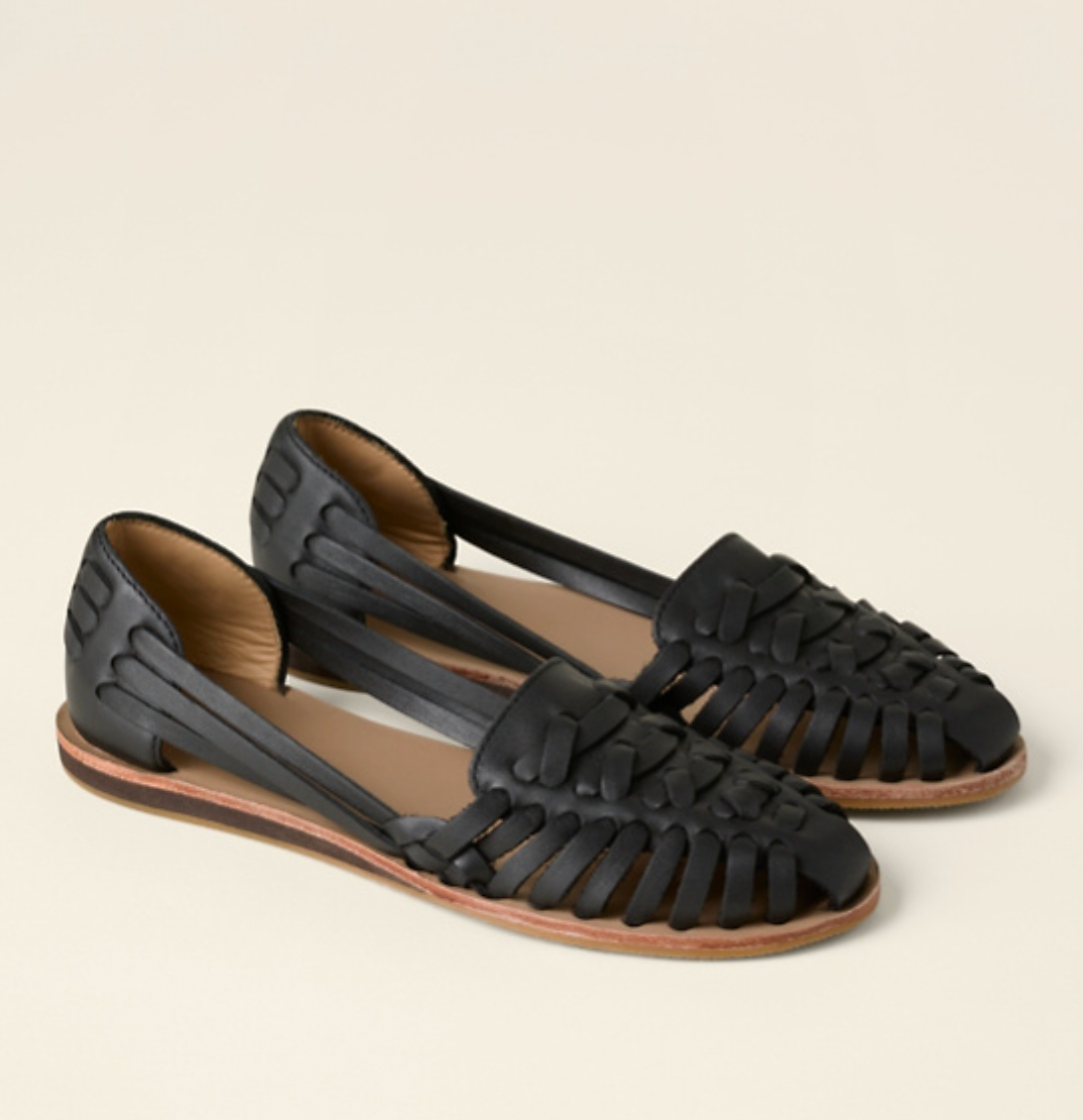 Victoria | Women's Woven Flat Sandals with Buckle