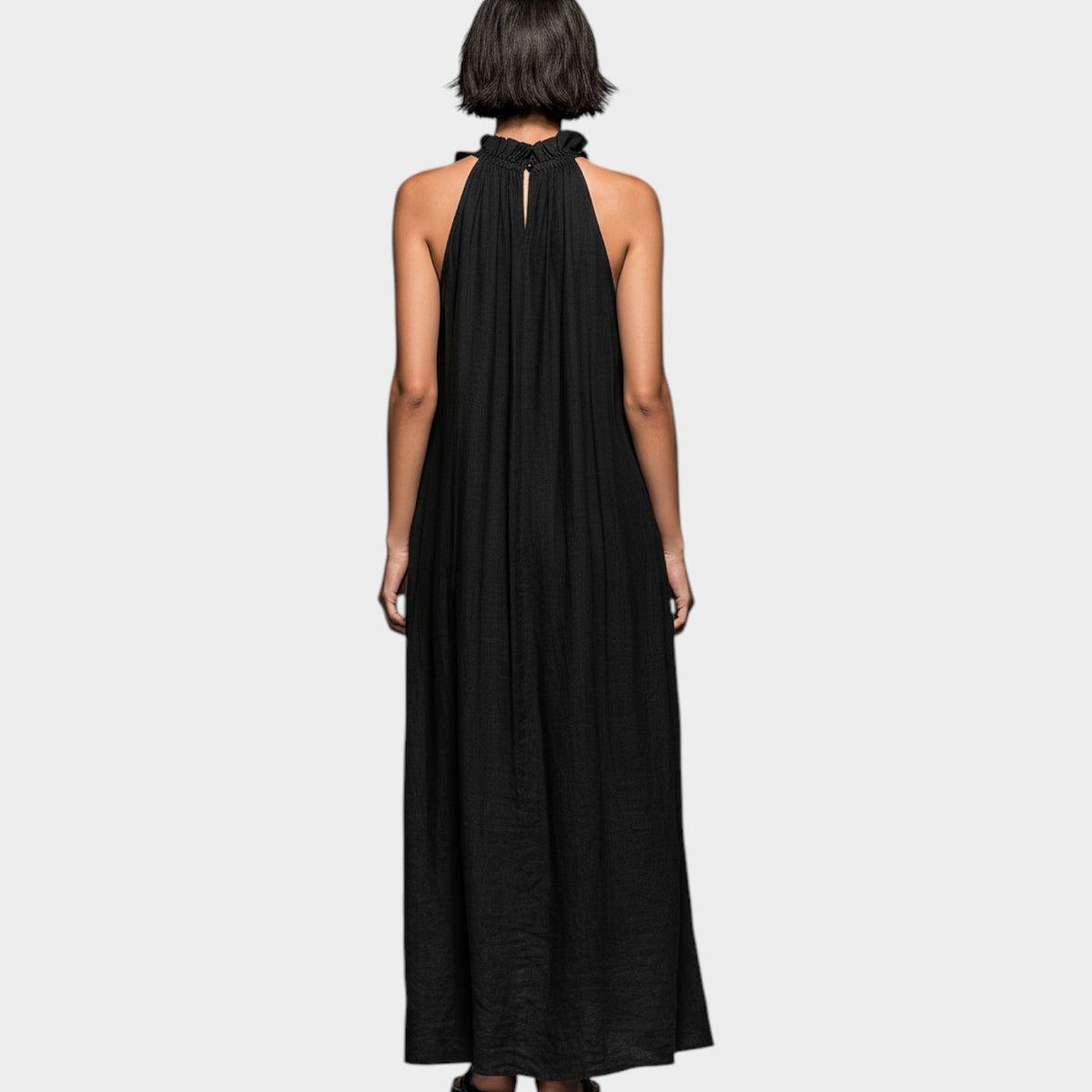 Women's Flowy Maxi Dress with Pockets