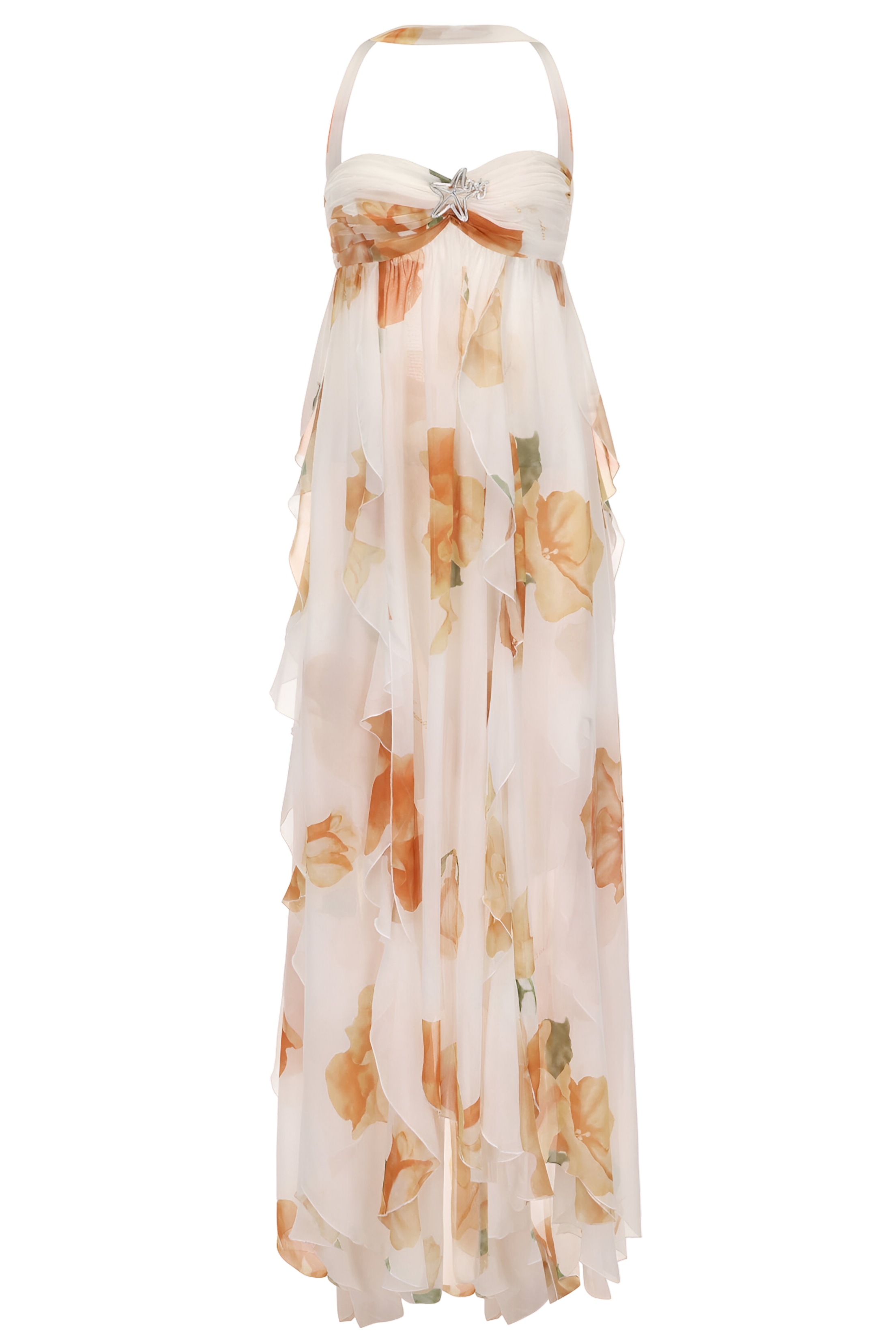 Gwen™ | Chic Halter Maxi Dress