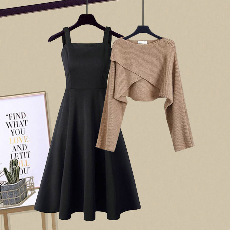 DuoChic™ | Versatile 2-in-1 Knit Dress Ensemble