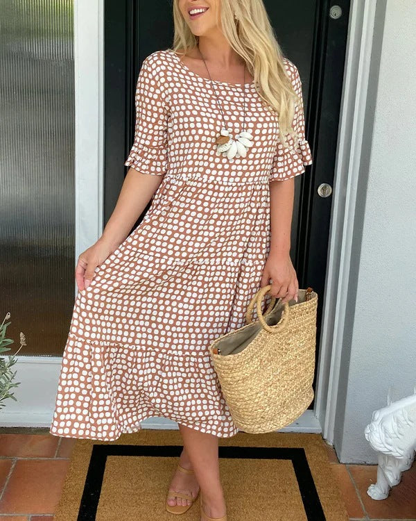 Michele™ | Dotted Relaxed Midi Dress