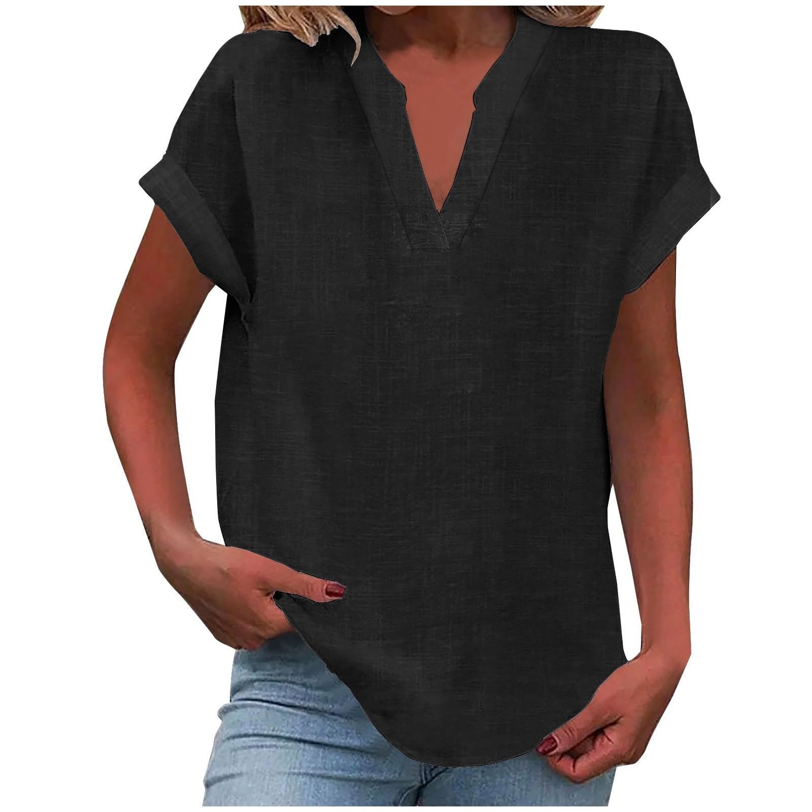 Lexi™ | Casual V-Neck Blouse