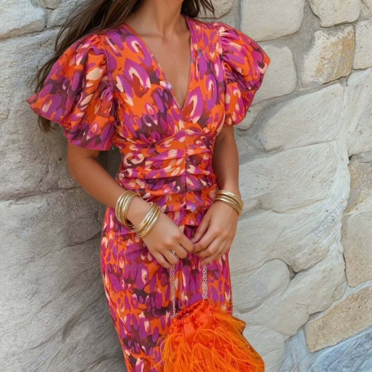 Aria | Printed Dress for Women Attending Weddings