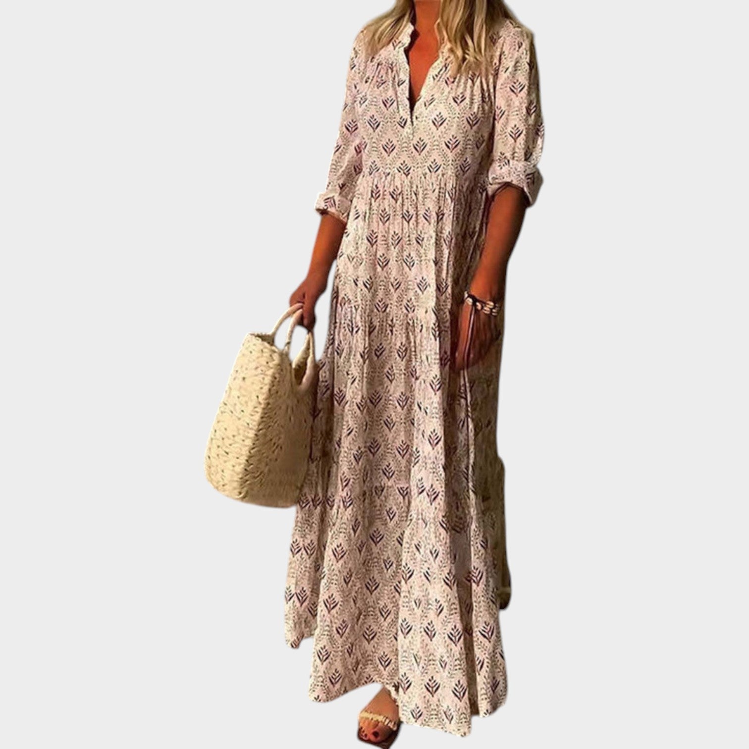 Printed Casual Maxi Dress