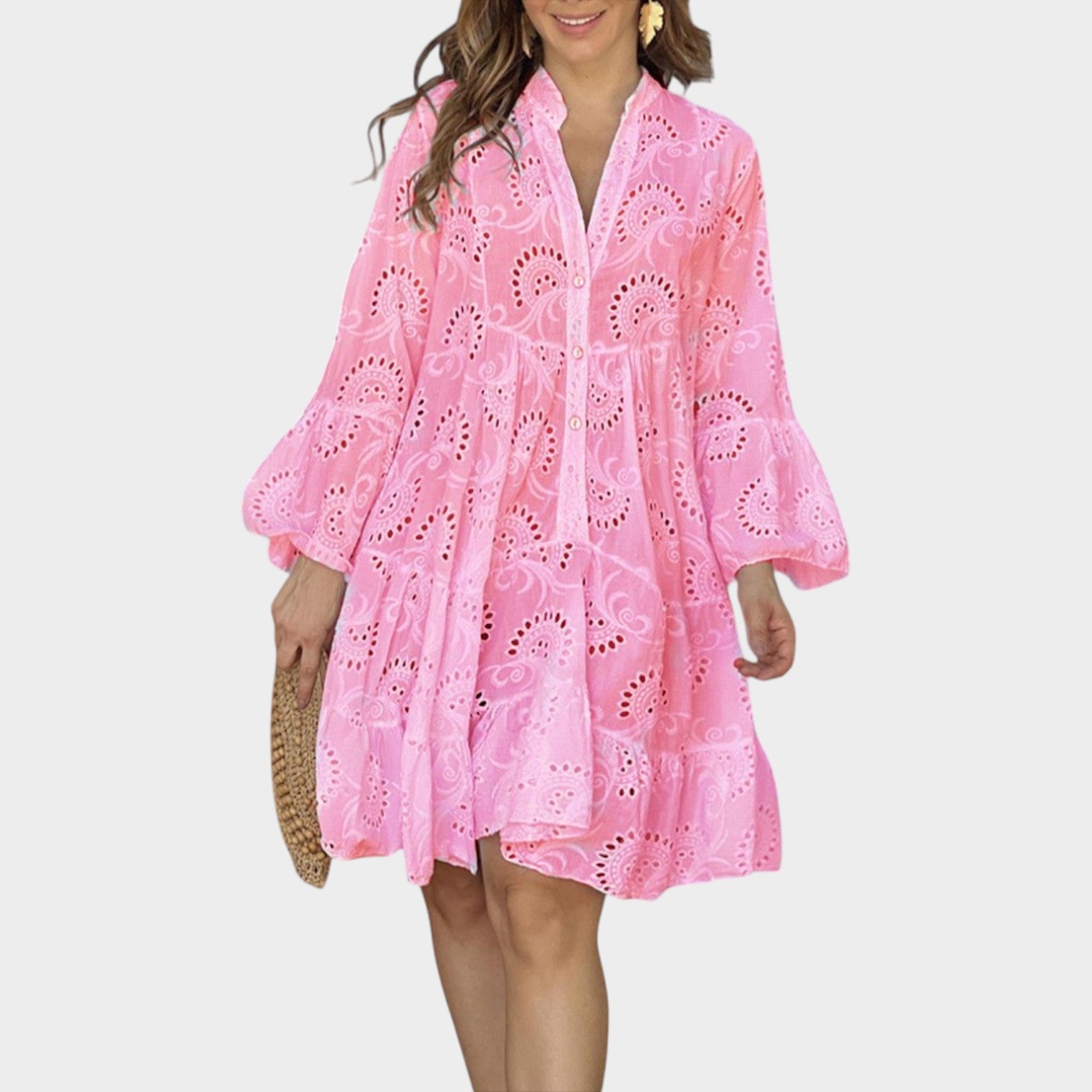 Eyelet Boho Summer Dress