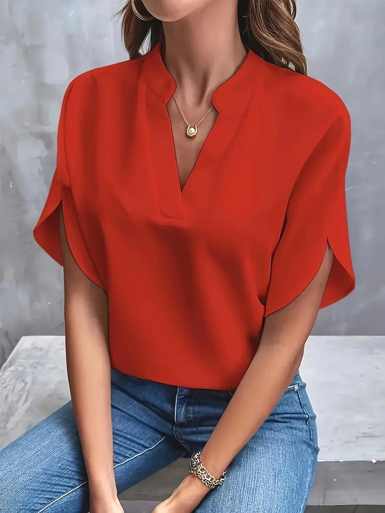 Thalia™ | Elegant Tailored Blouse