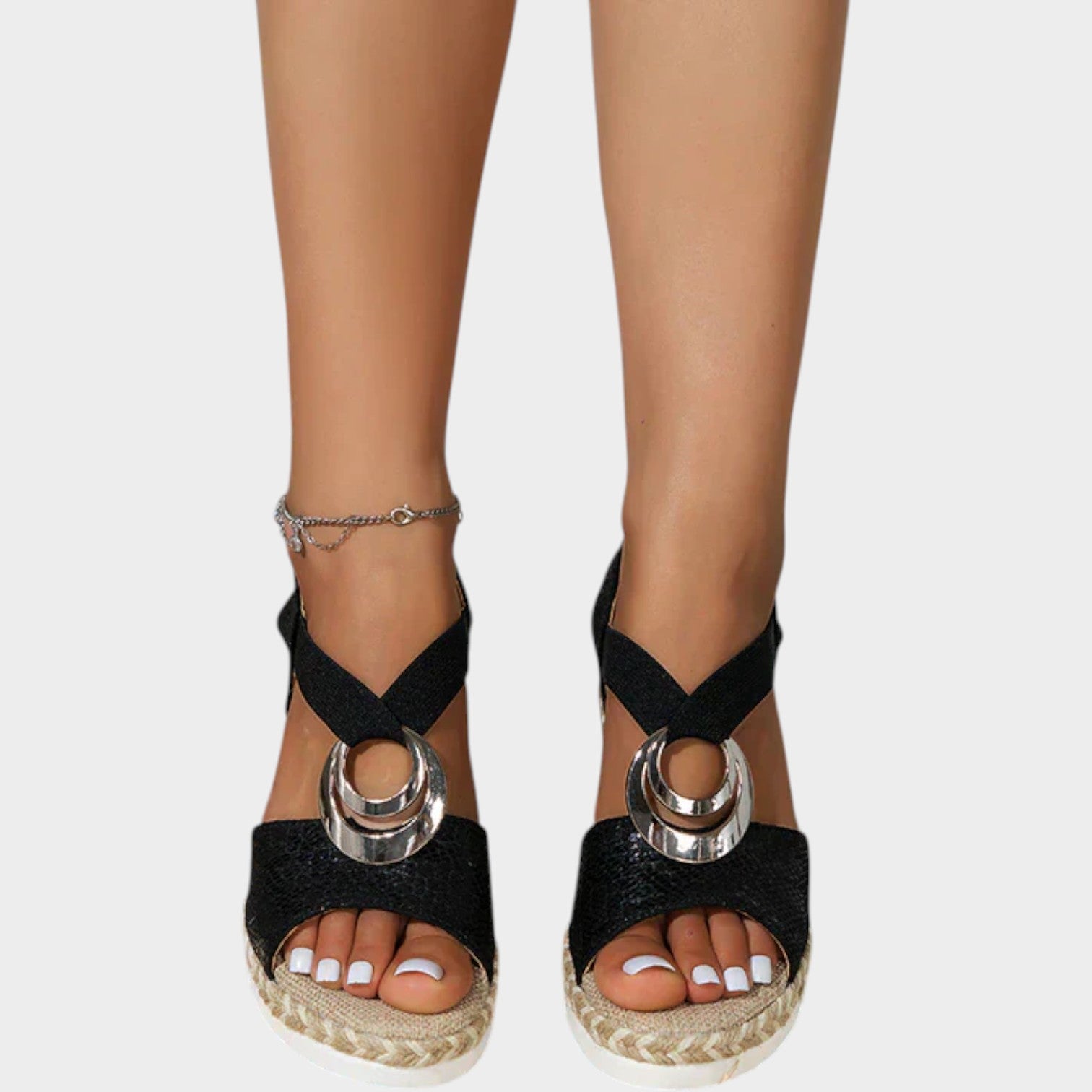 Orthopedic Buckle Platform Sandals