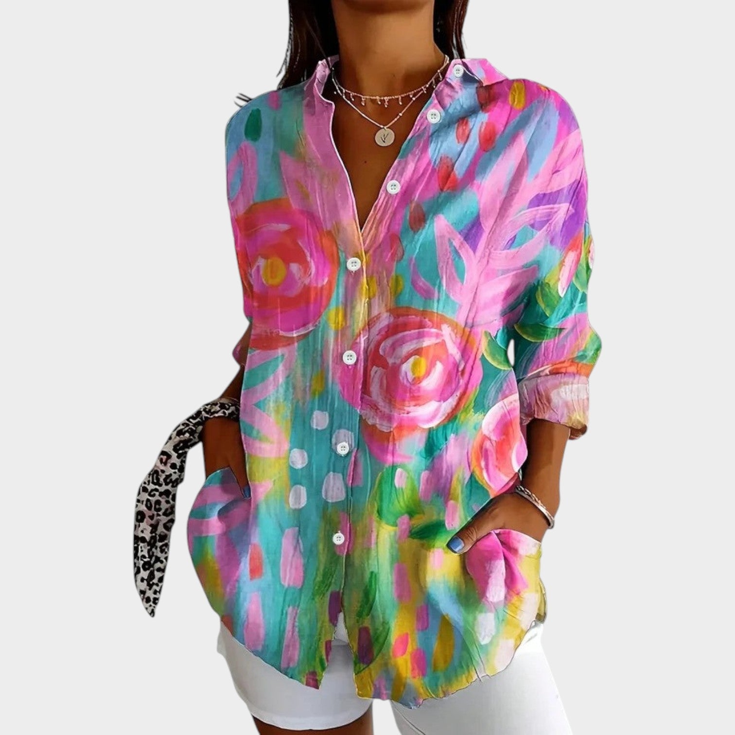 Floral Button Up Shirt
