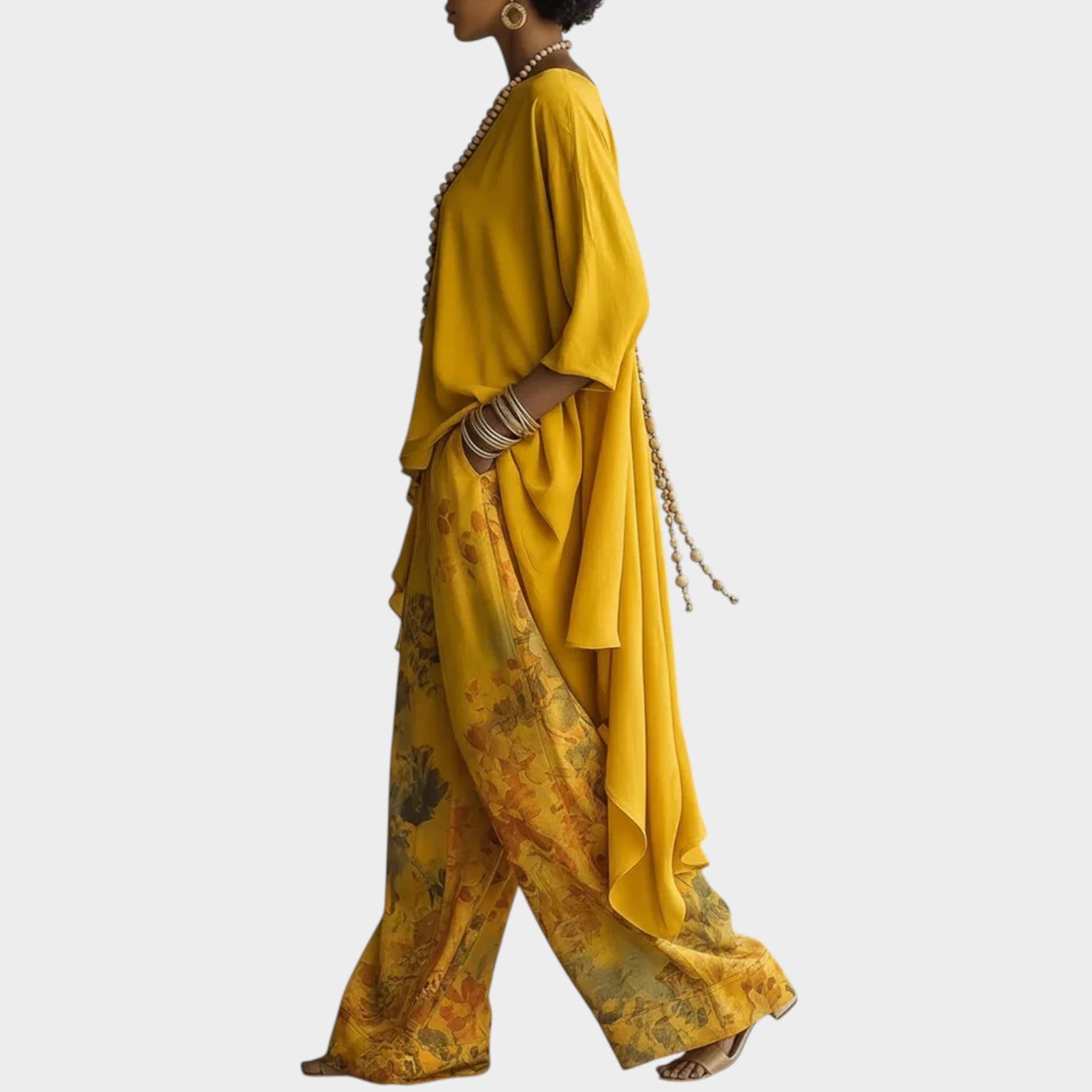Boho Flowing Tunic & Wide Leg Pants