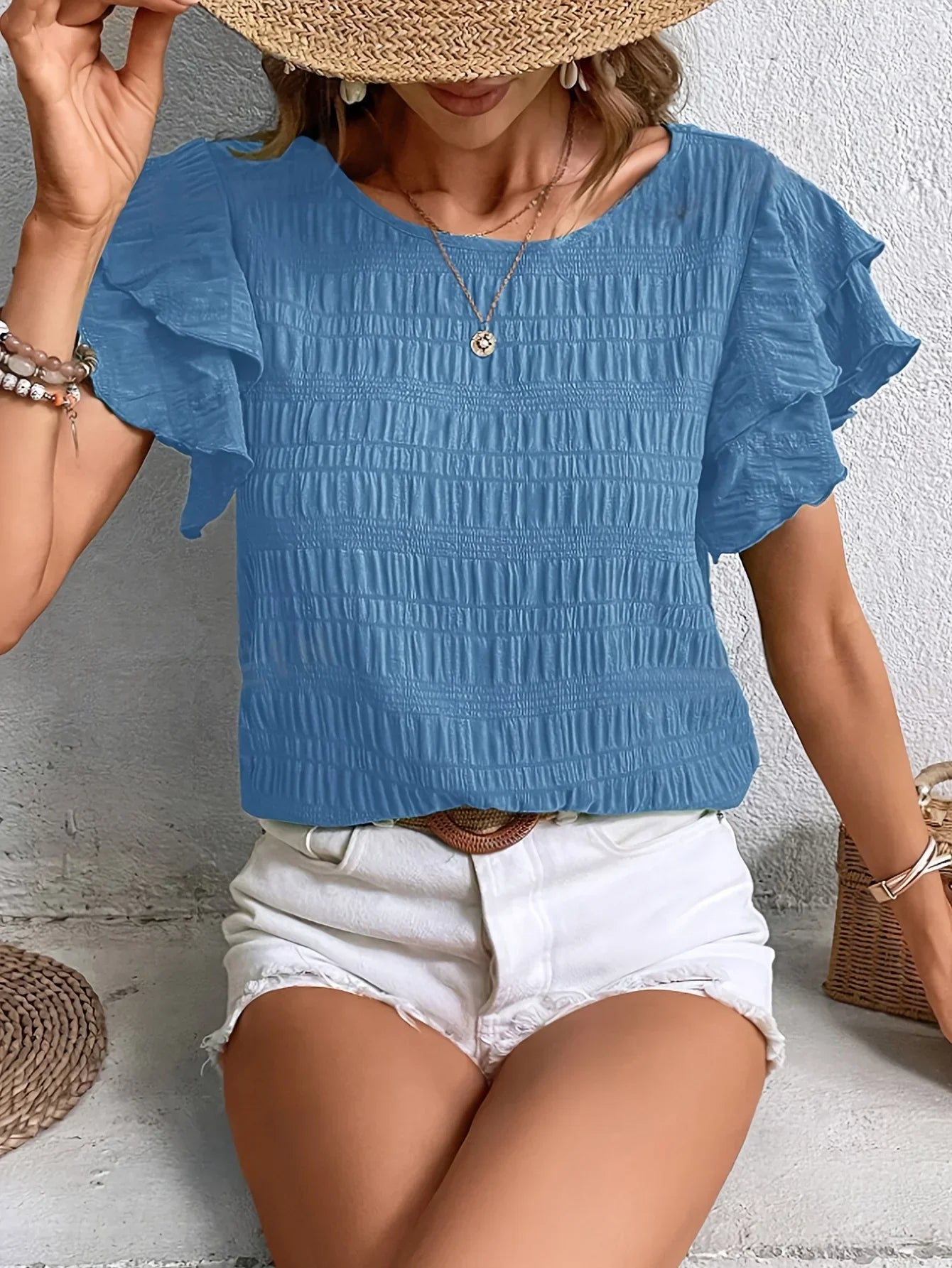 Charmaine™ | Airy Blouse with Playful Ruffles