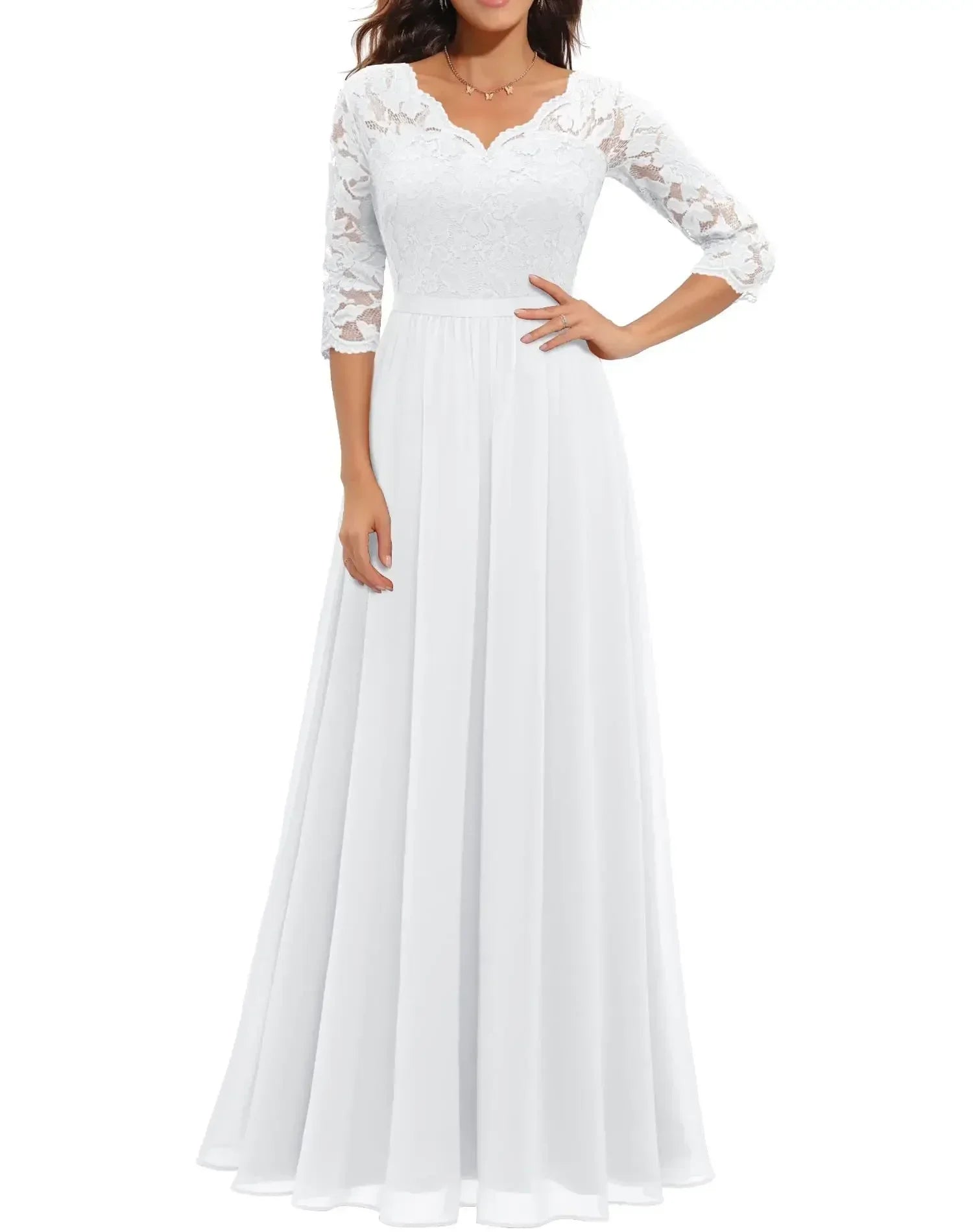 Diane™ | Women's Elegant Long Lace Dress