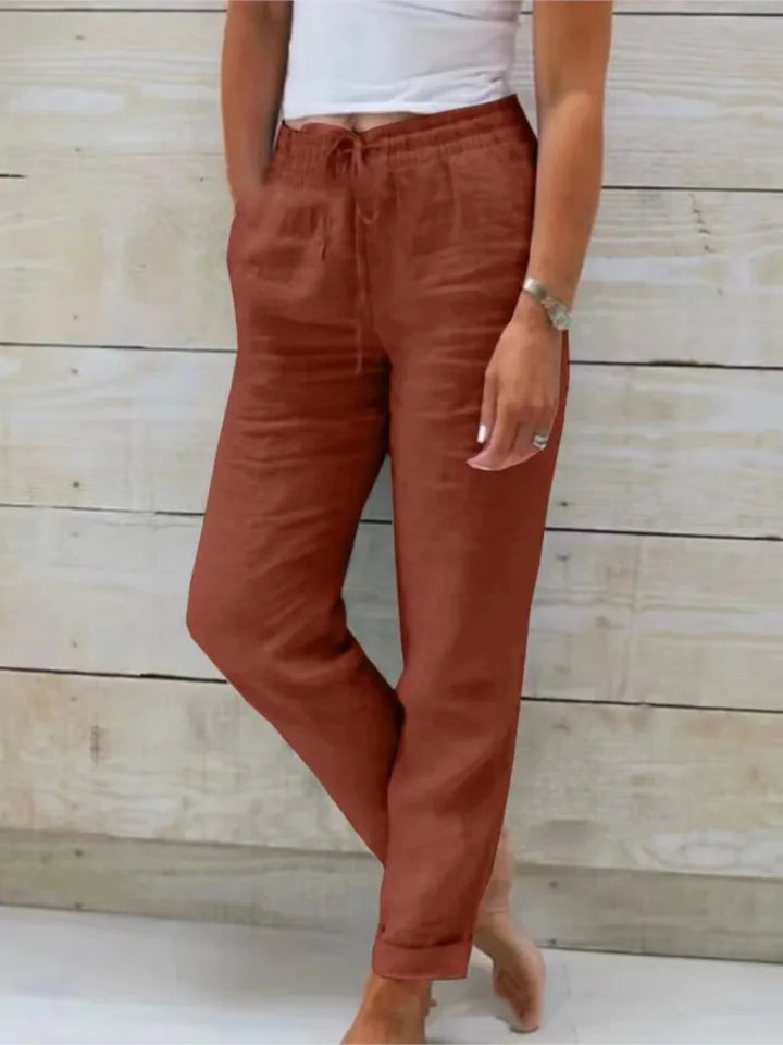 Tara | Women's Jogger Pants with Drawstring and Elastic Ankle Cuffs