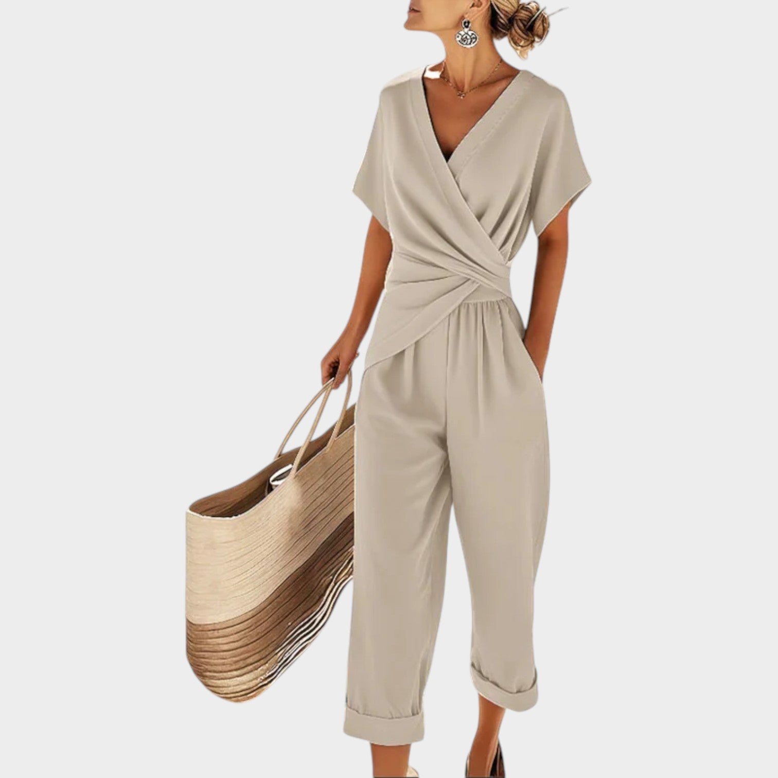 Wrap Style Two Piece Outfit