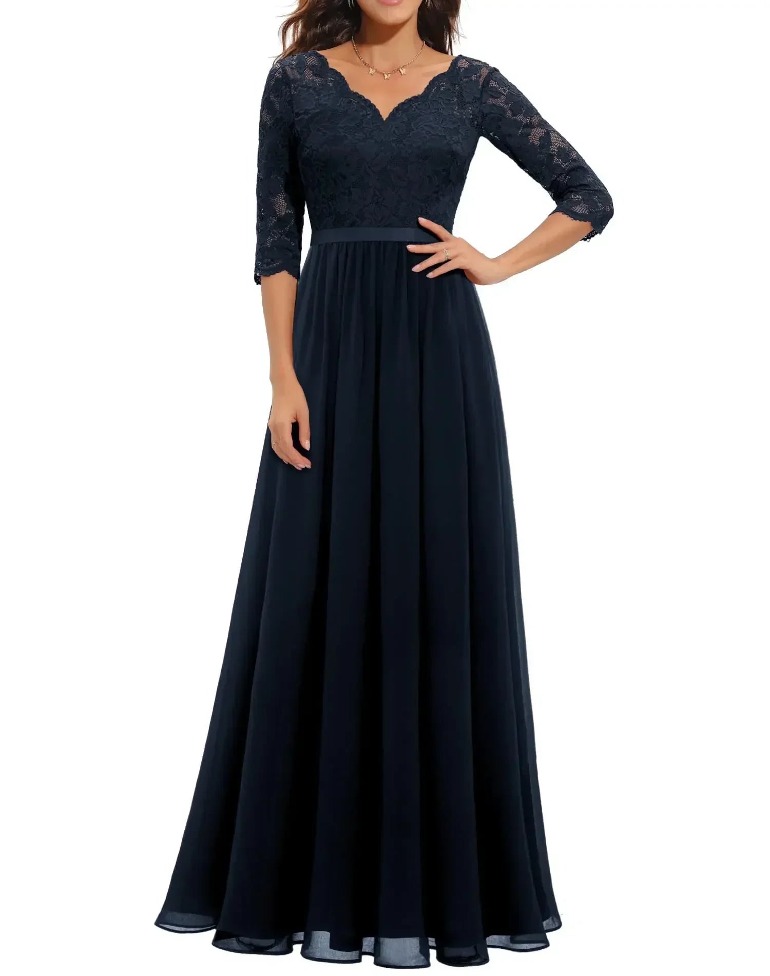 Diane™ | Women's Elegant Long Lace Dress