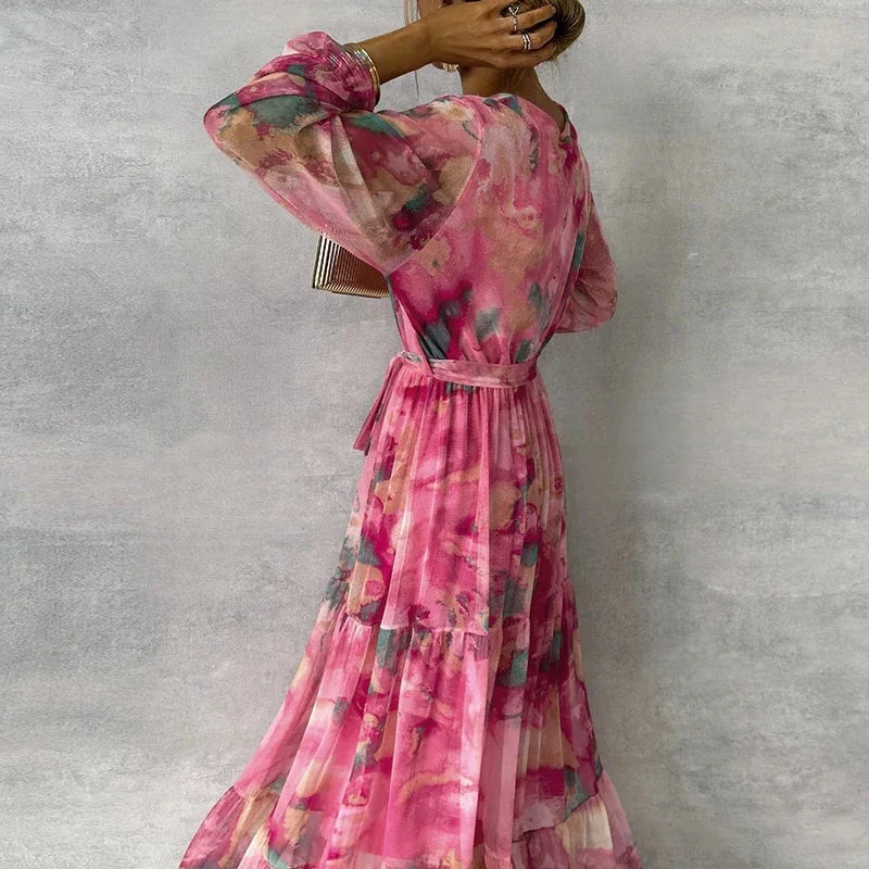 Katie™ | Exquisite Handcrafted Floral Dress