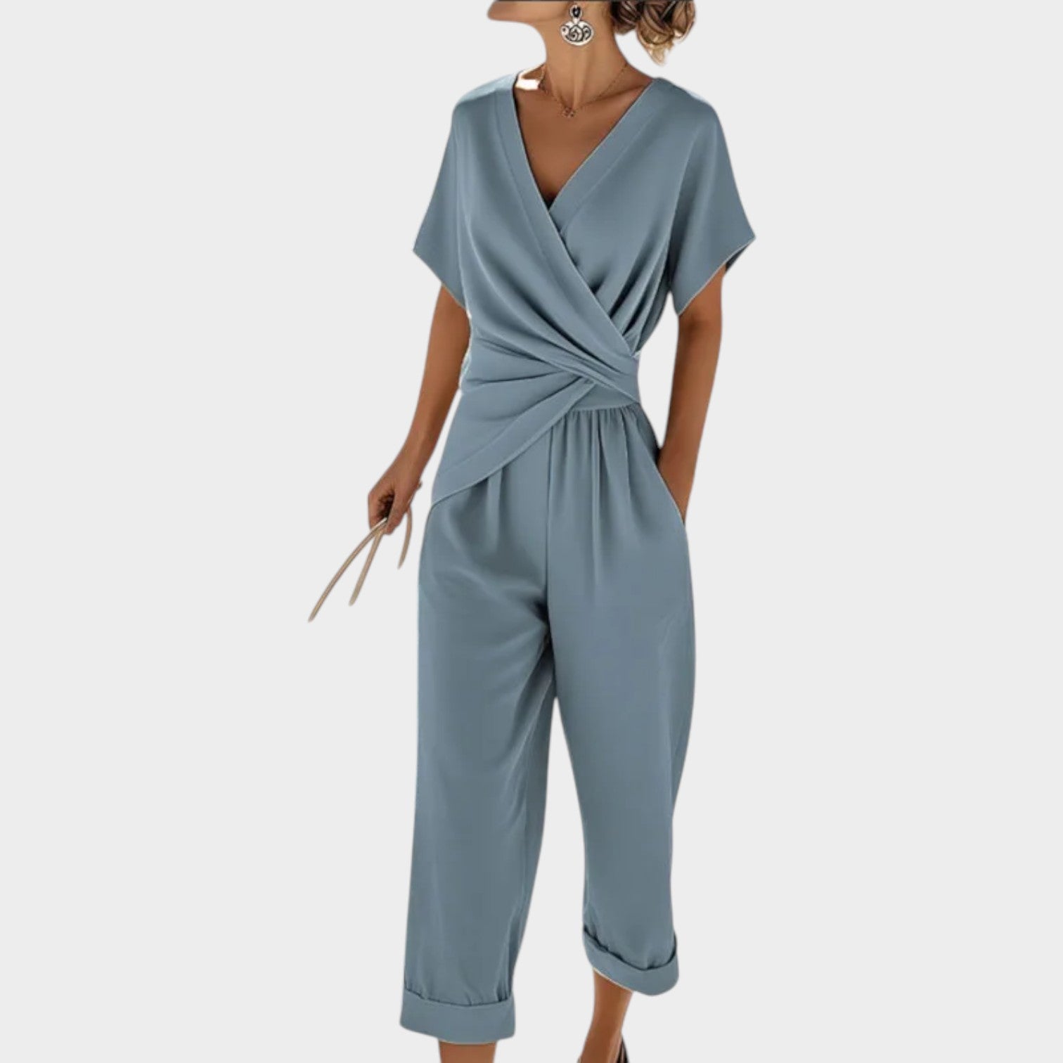 Wrap Style Two Piece Outfit
