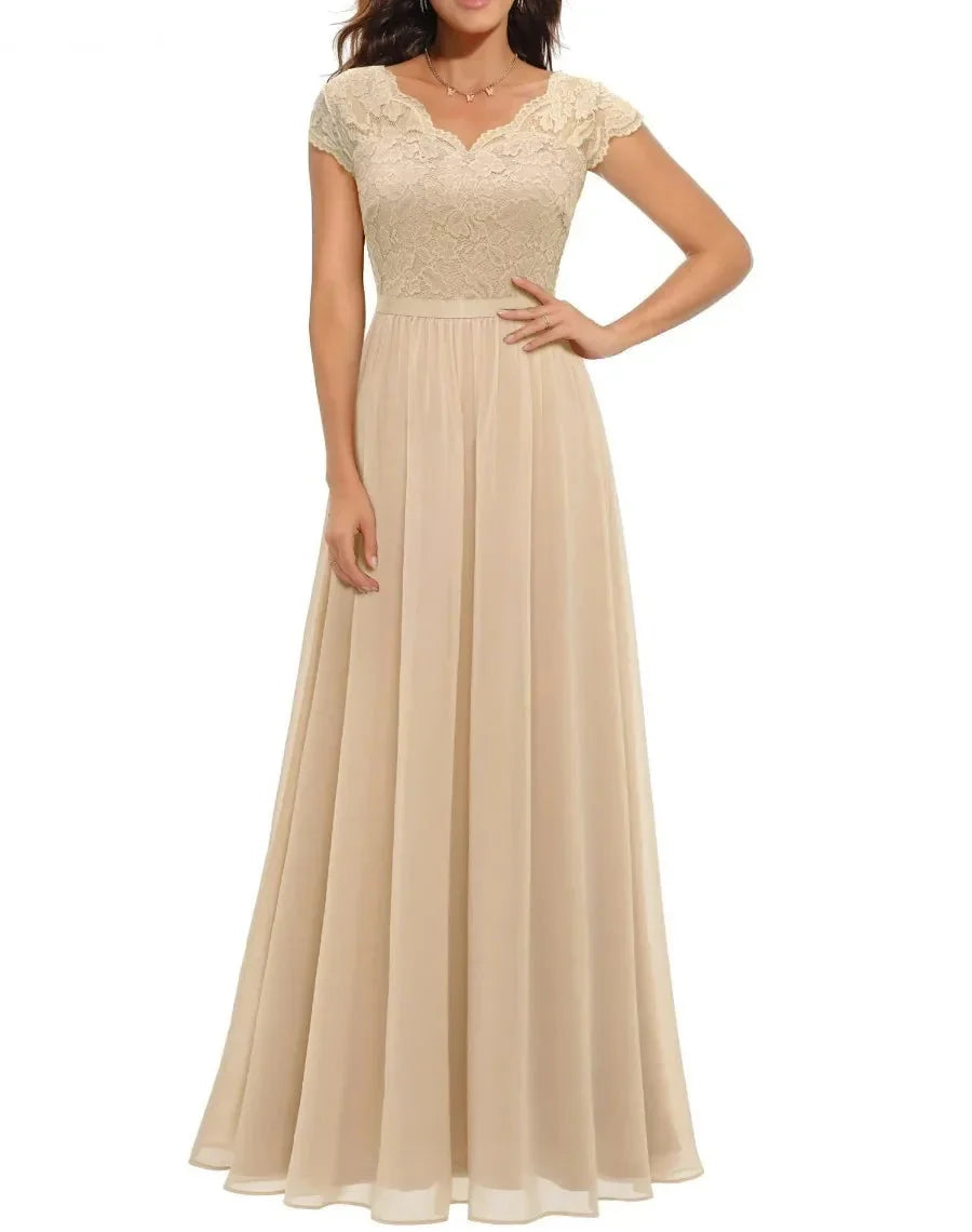 Diane™ | Women's Elegant Long Lace Dress