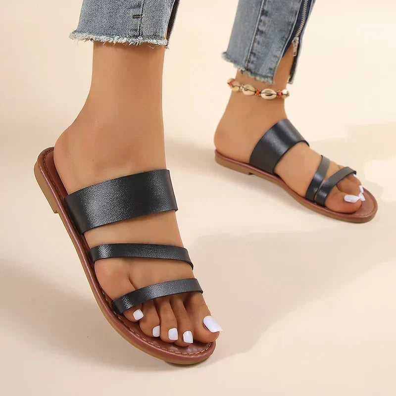 Lilac | Women's Comfort Flat Sandals