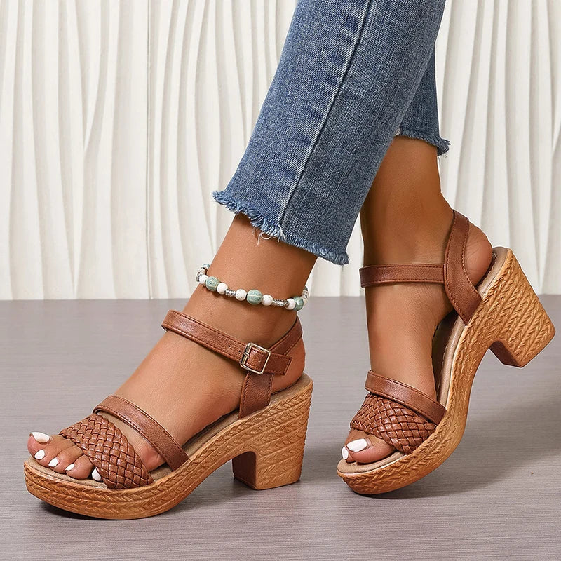 Deborah™ | Braided Platform Sandals