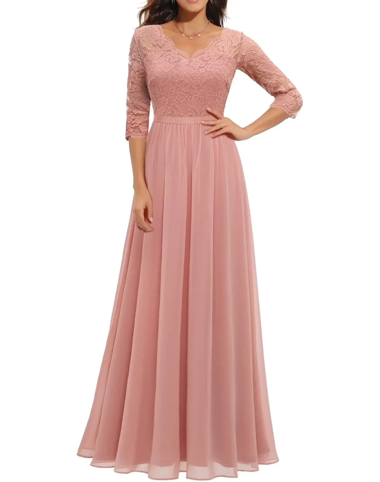 Diane™ | Women's Elegant Long Lace Dress
