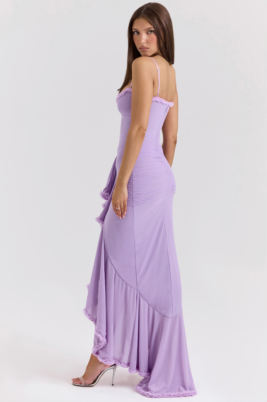 Alexandra | Lace Ruched Dress for Women - Perfect for Wedding Guests