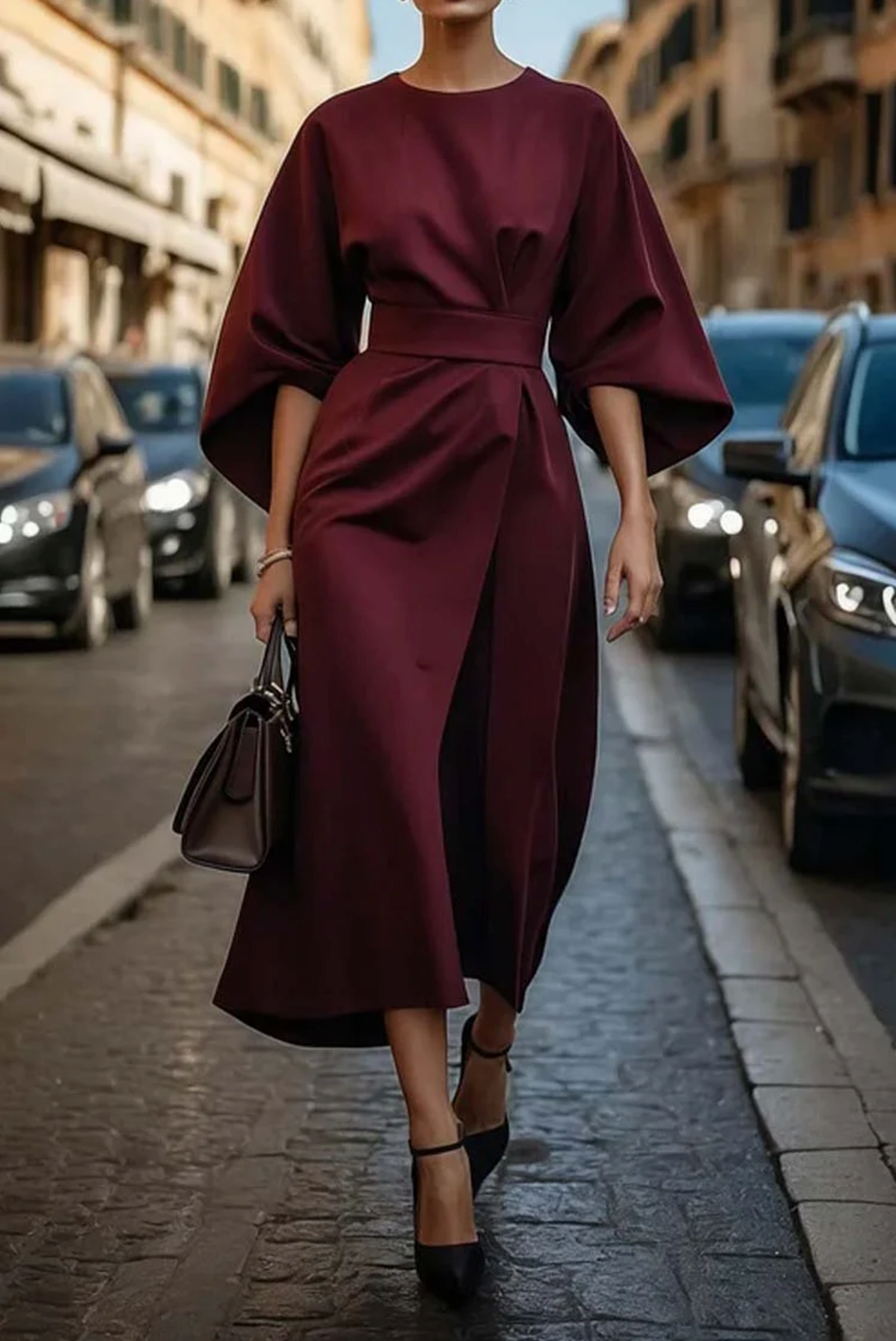 Wendy™ | Chic Lantern Sleeve Dress