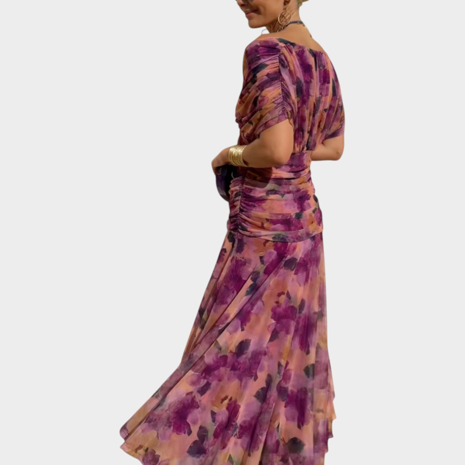 Off-Shoulder Midi Dress