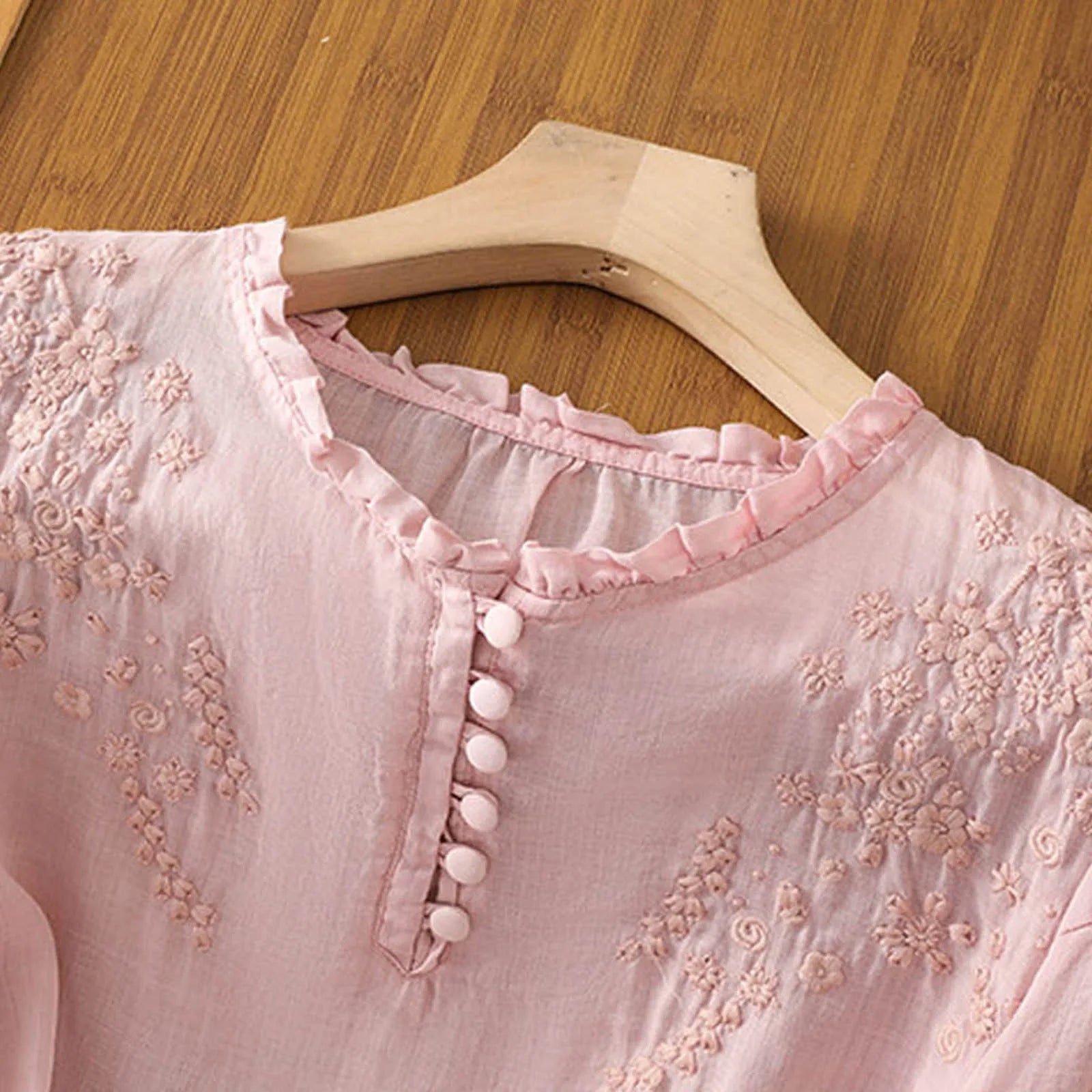 Suzanne™ | Floral Print Button-Up Blouse