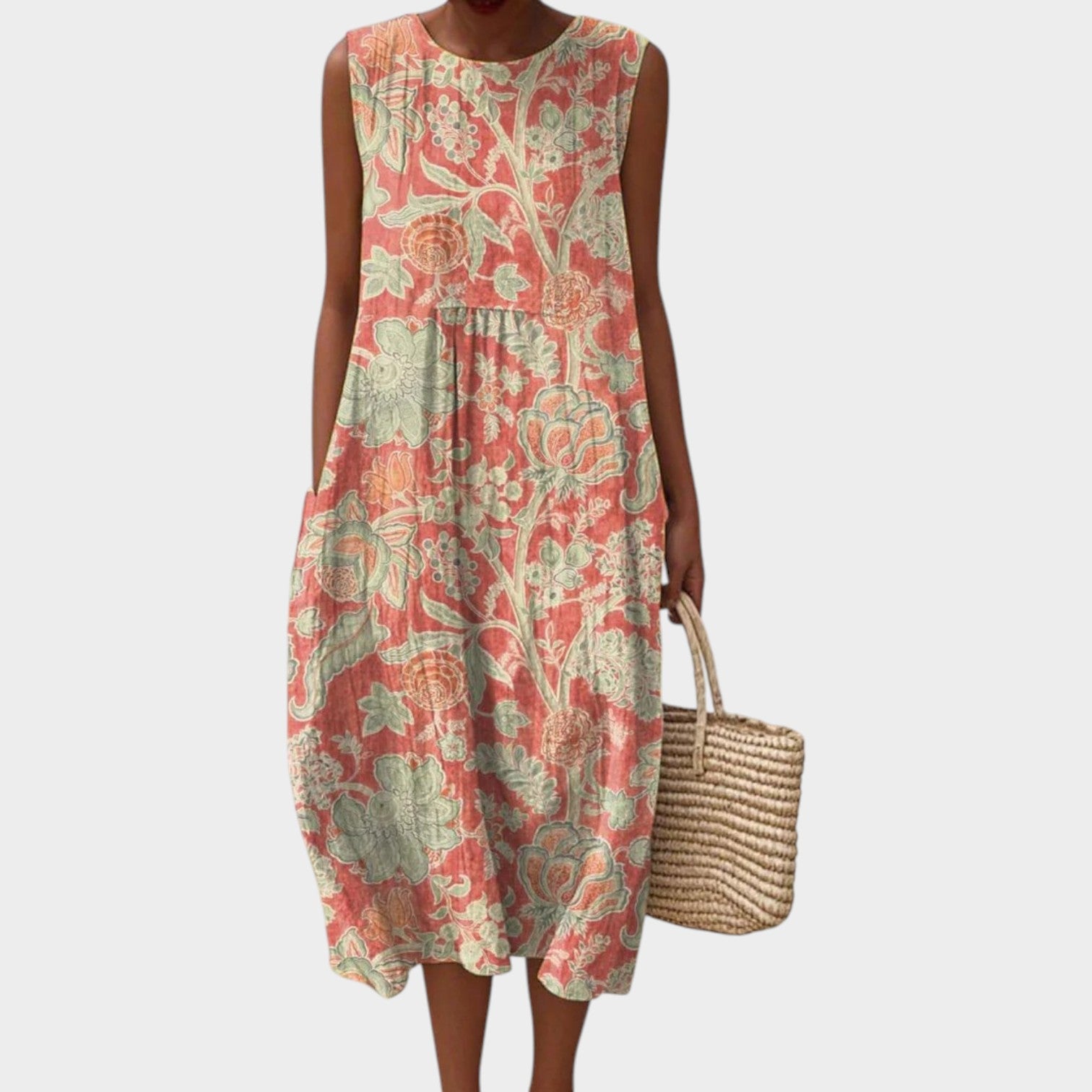 Floral Sleeveless Summer Dress