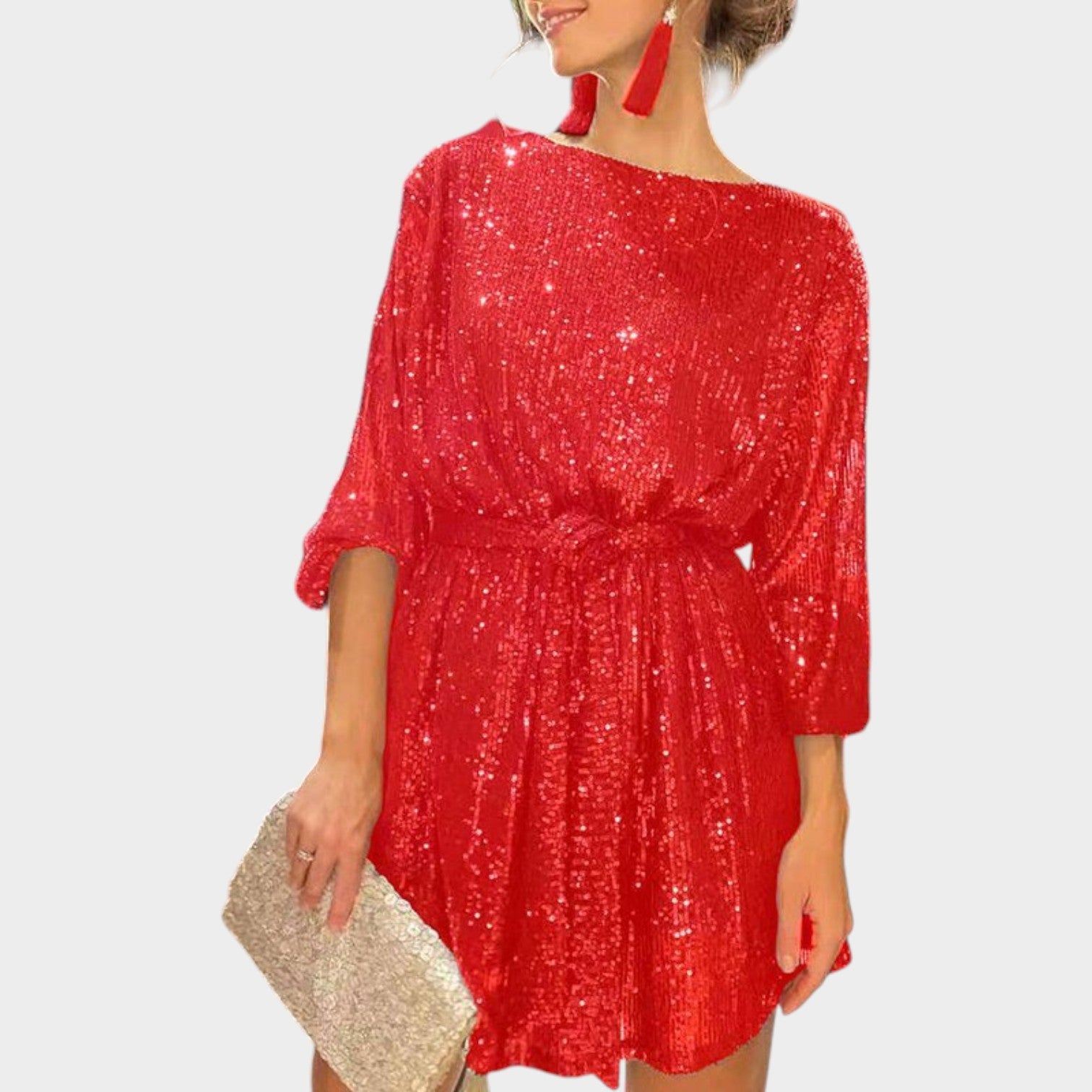 Cocktail Sequin Mini Dress
