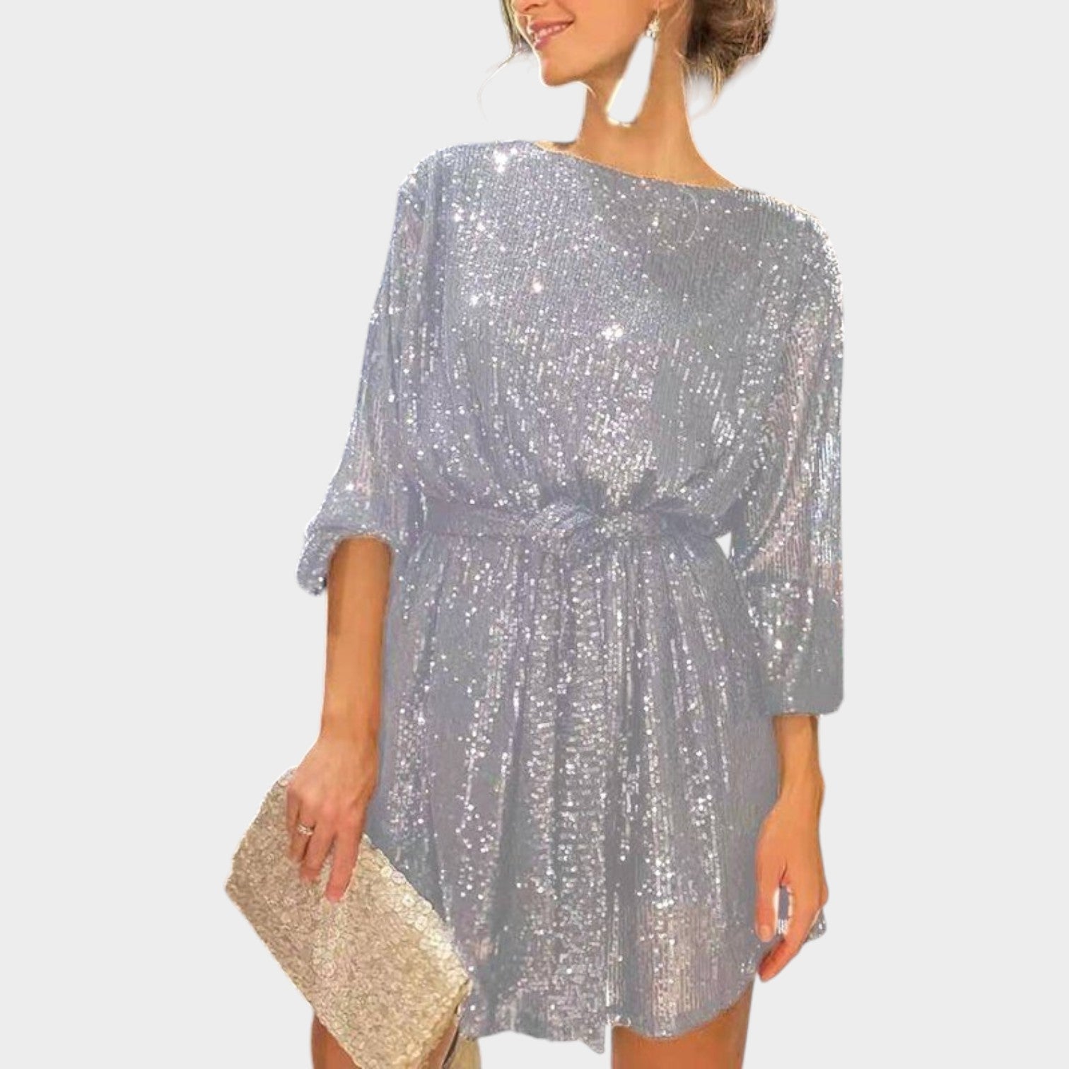 Cocktail Sequin Mini Dress