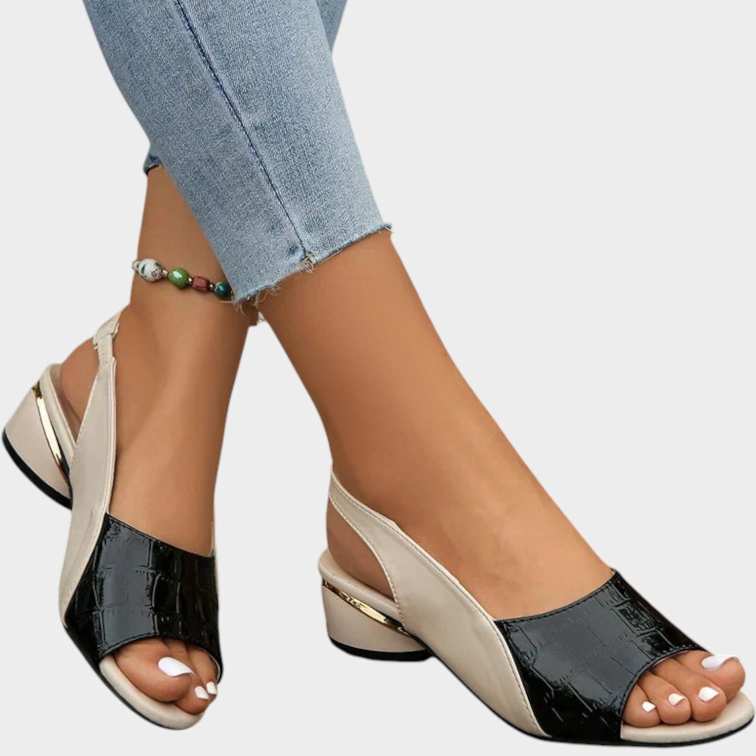 Orthopedic Leather Slingback Sandals