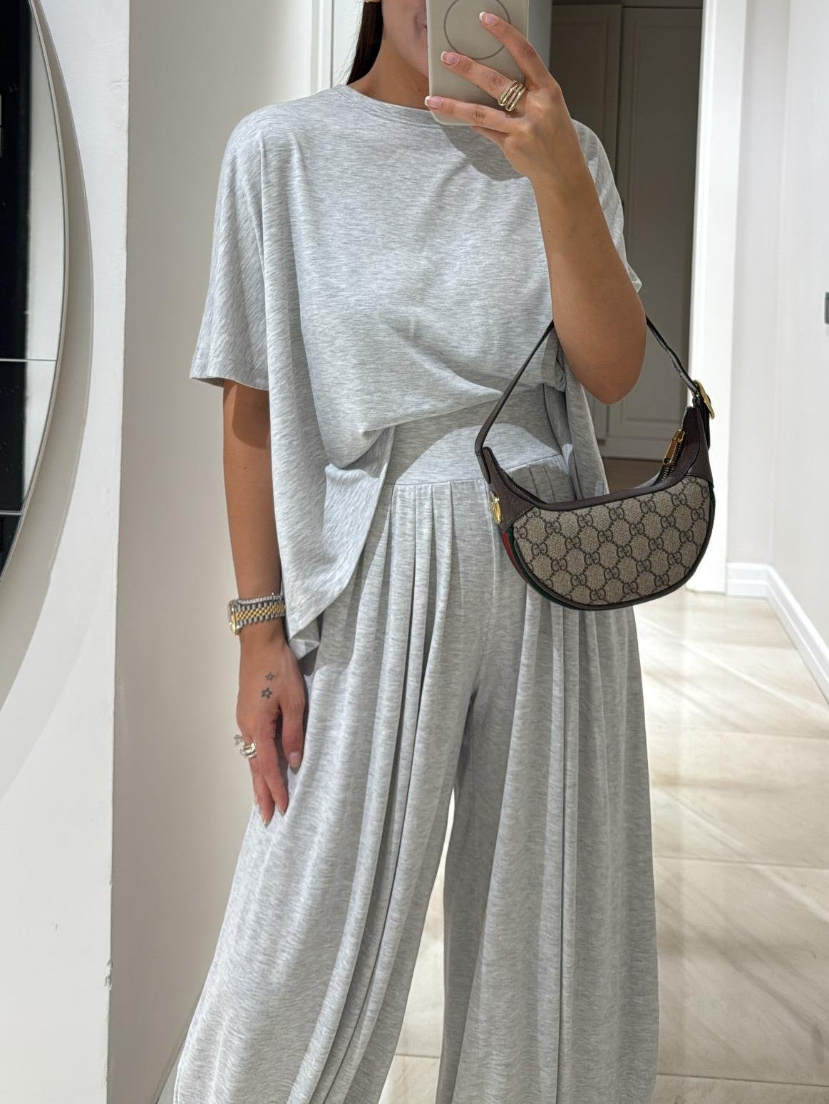 Leanne™ | Relaxed Top & Flowing Wide-Leg Pants Ensemble